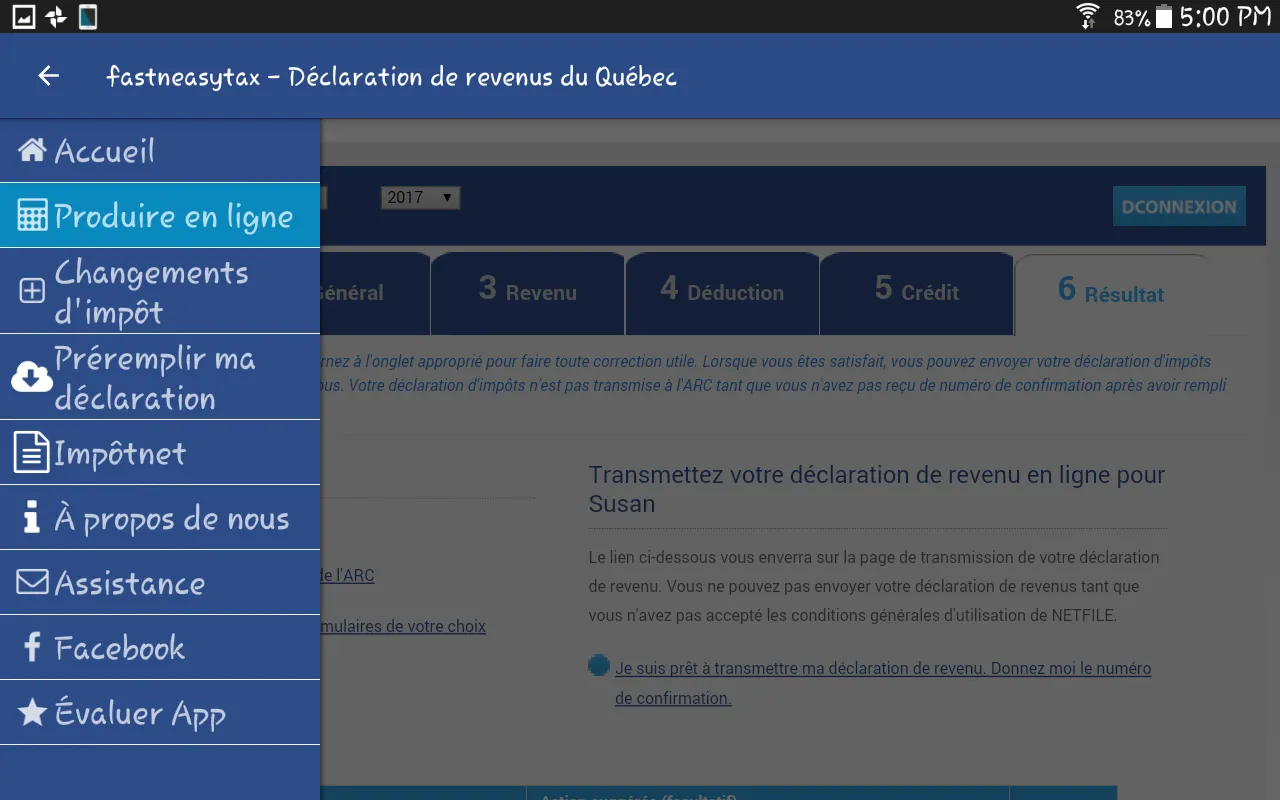 Déclaration d'impôt du Québec | Indus Appstore | Screenshot