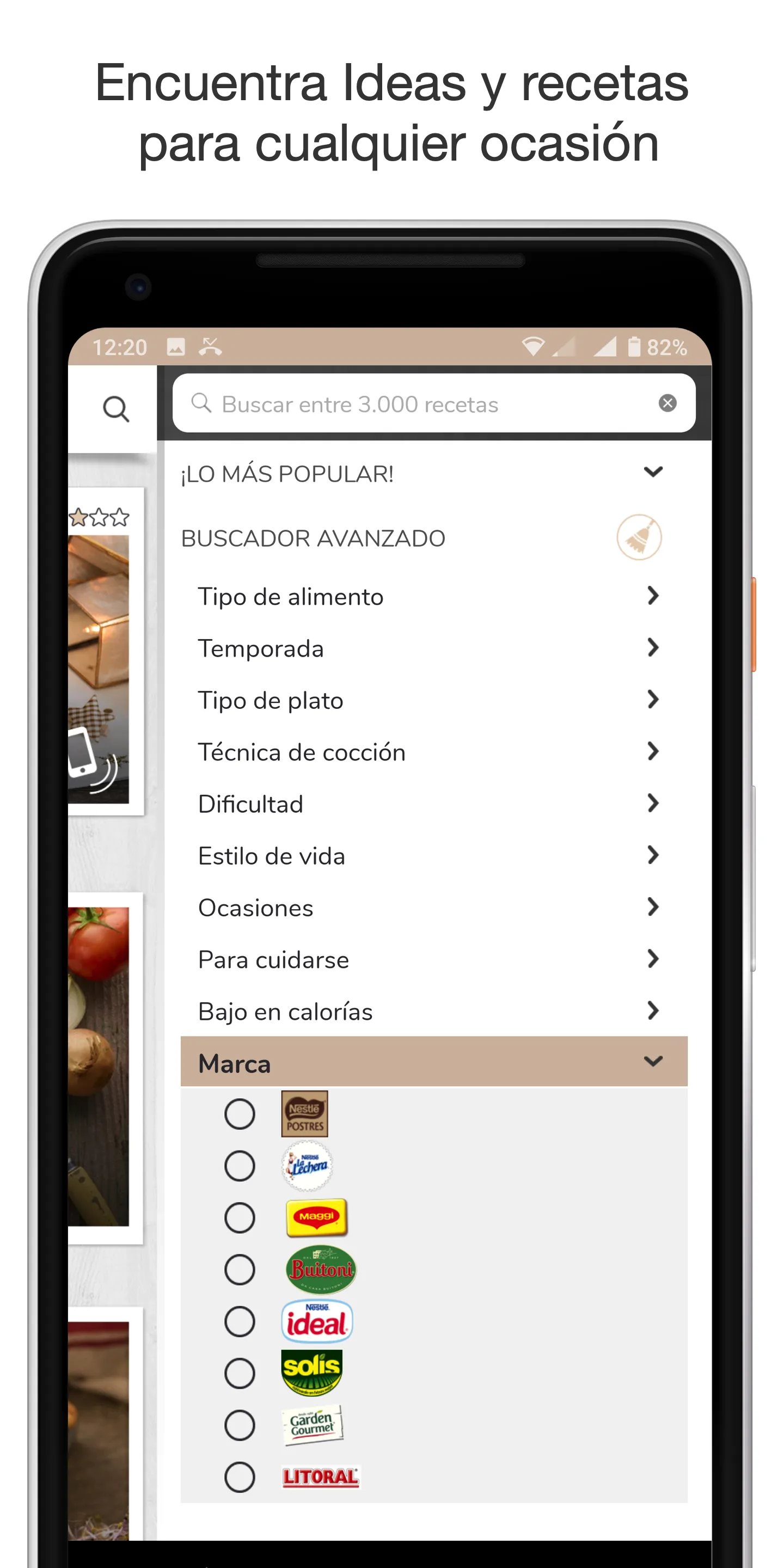 Nestlé Cocina. Recetas y Menús | Indus Appstore | Screenshot