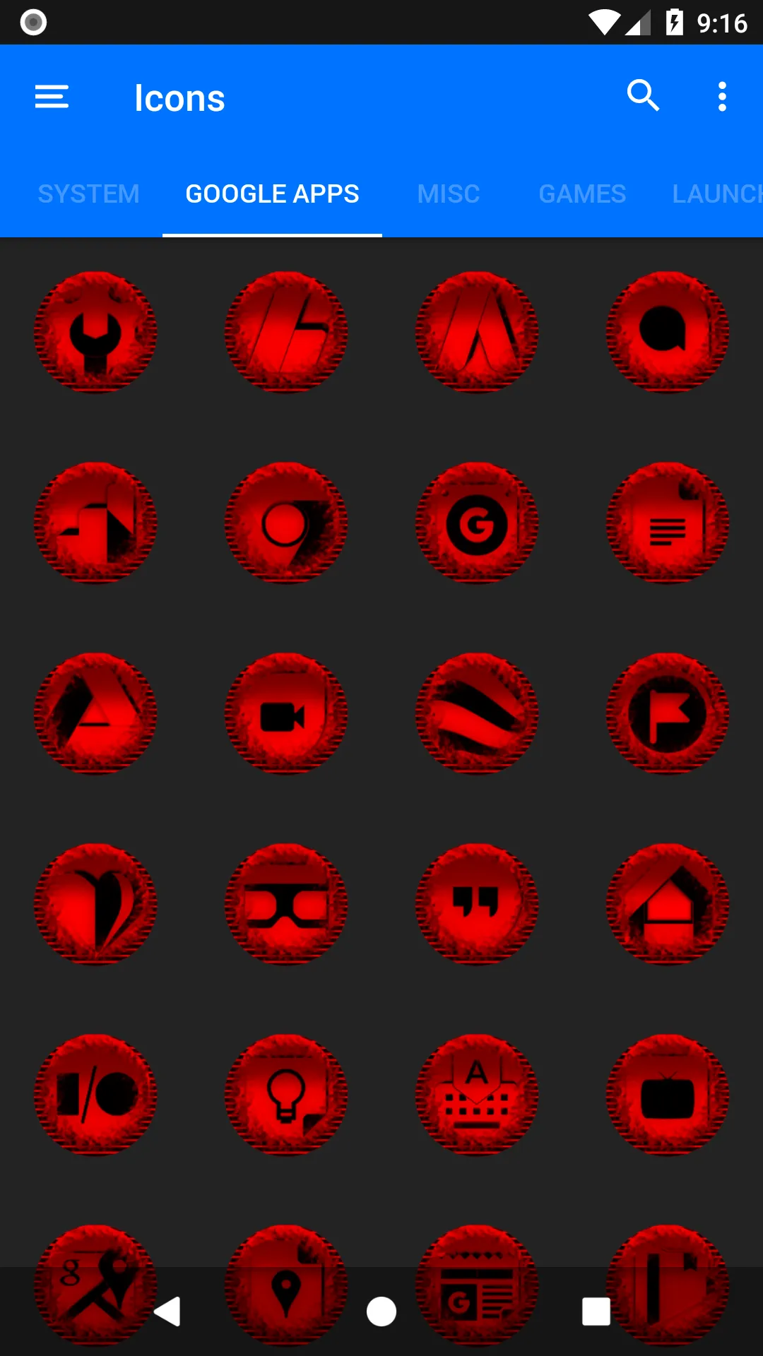 Red Icon Pack Style 5 | Indus Appstore | Screenshot