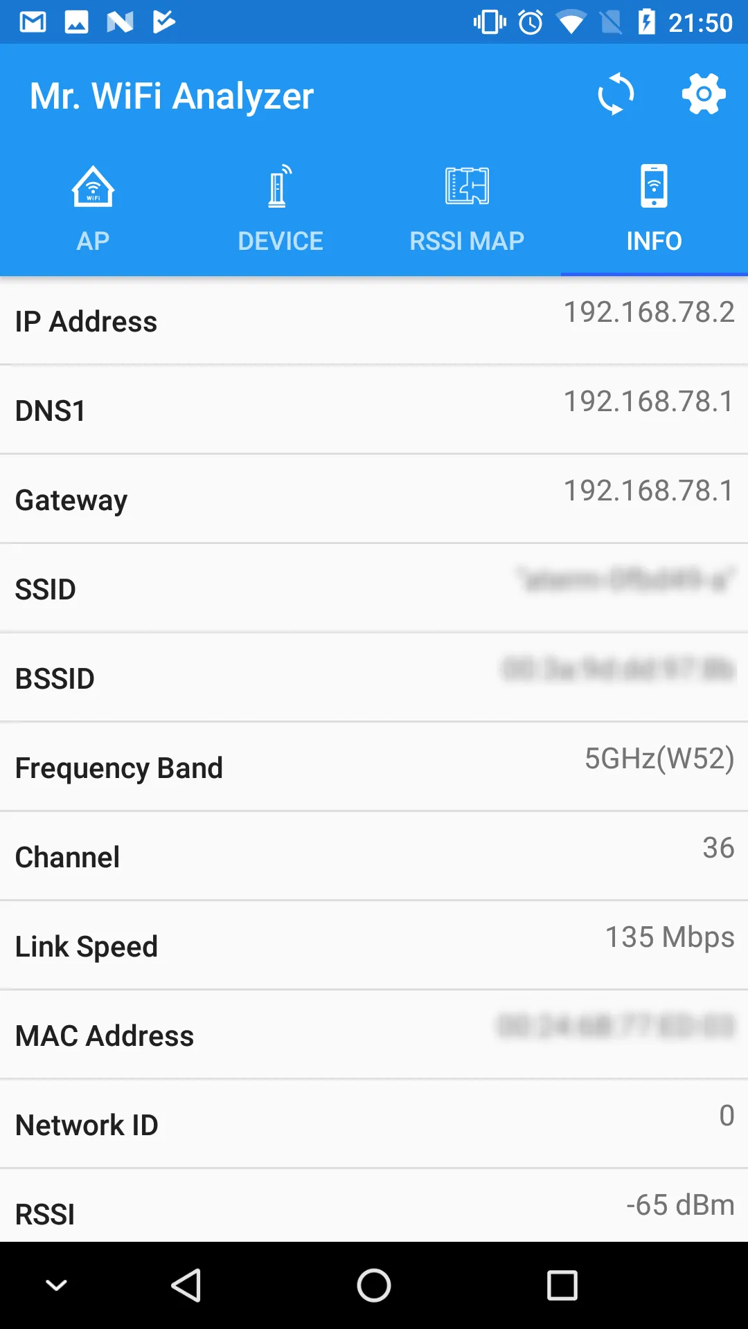 WiFi Analyzer | Indus Appstore | Screenshot