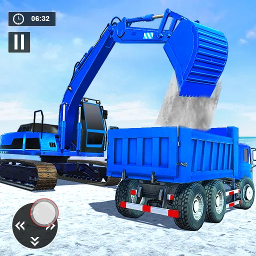 Snow Excavator Road Truck Game | Indus Appstore | Screenshot