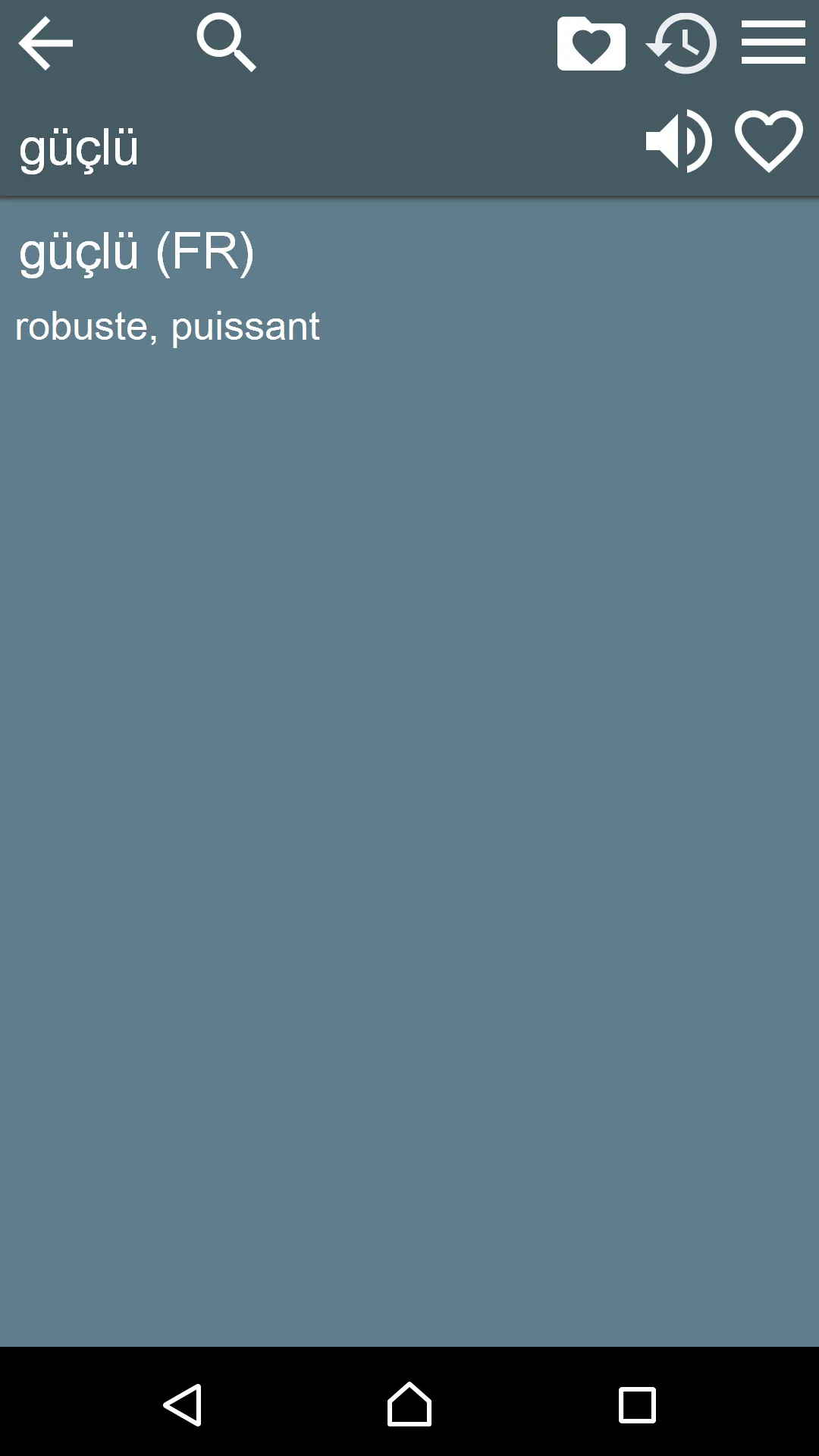 French Turkish Dictionary | Indus Appstore | Screenshot