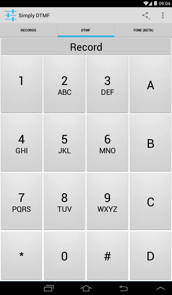 Simply DTMF Tone Generator | Indus Appstore | Screenshot