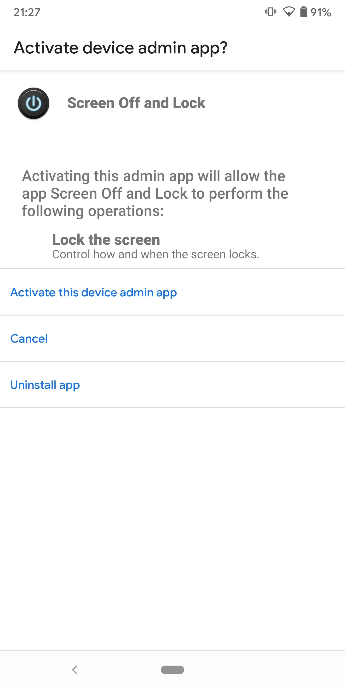 Screen Off and Lock | Indus Appstore | Screenshot