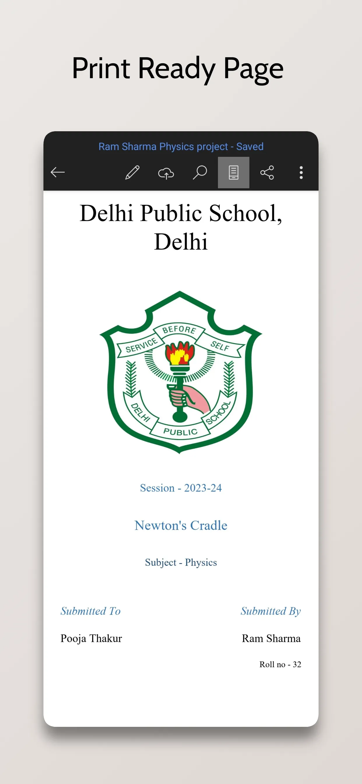 School/College FrontPage Maker | Indus Appstore | Screenshot