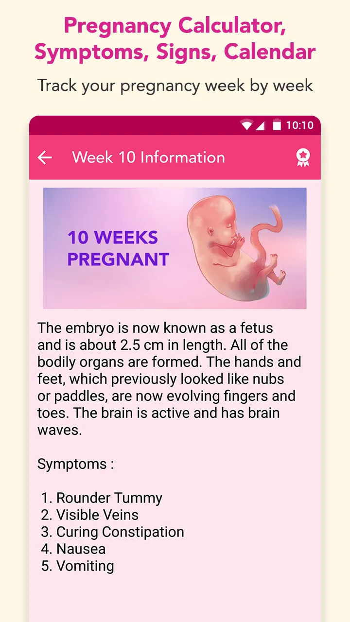 Pregnancy Calendar, Tracker | Indus Appstore | Screenshot