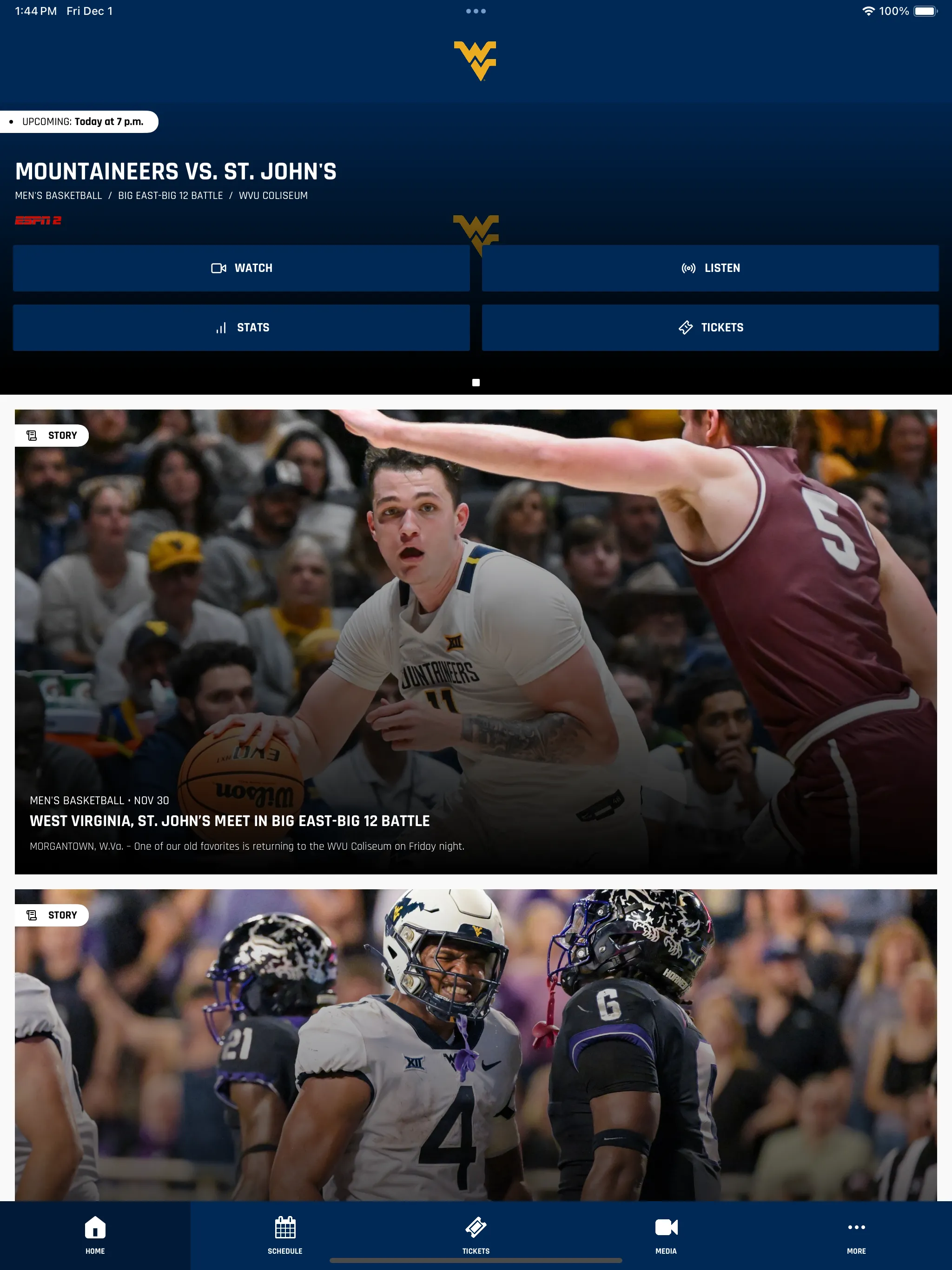 West Virginia Gameday | Indus Appstore | Screenshot