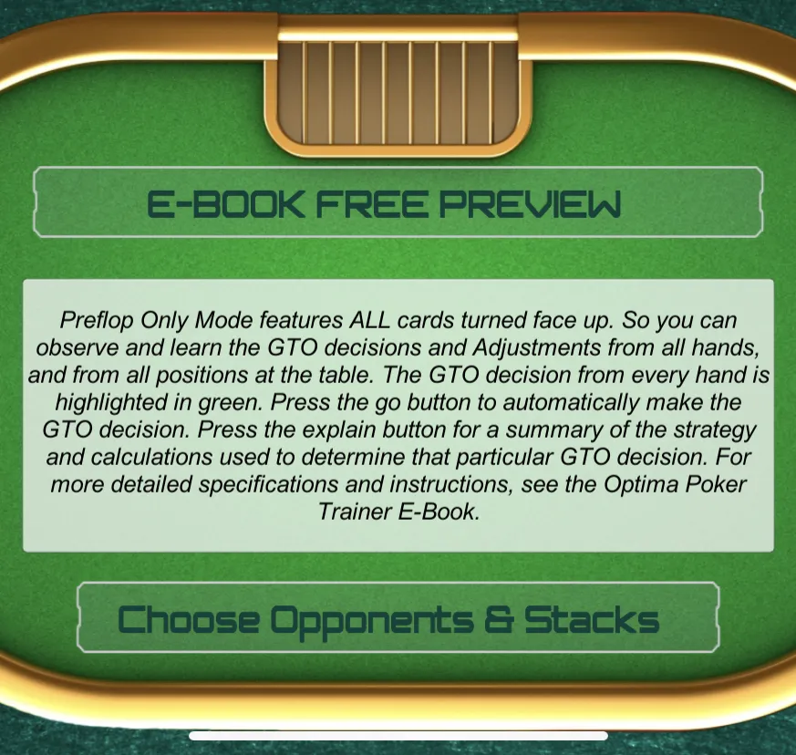 Optima Poker Trainer | Indus Appstore | Screenshot