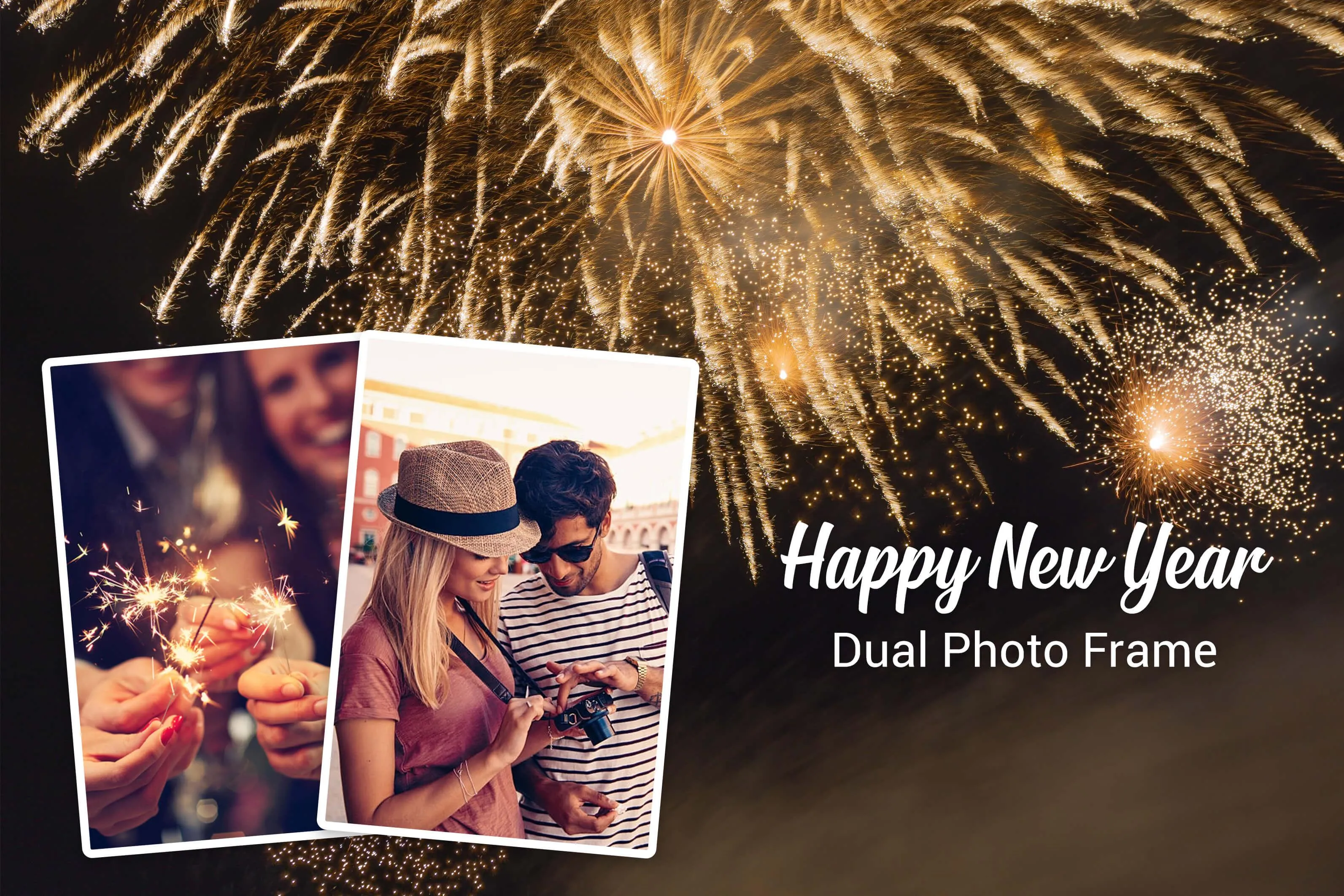 Newyear Dual Photo Frames | Indus Appstore | Screenshot