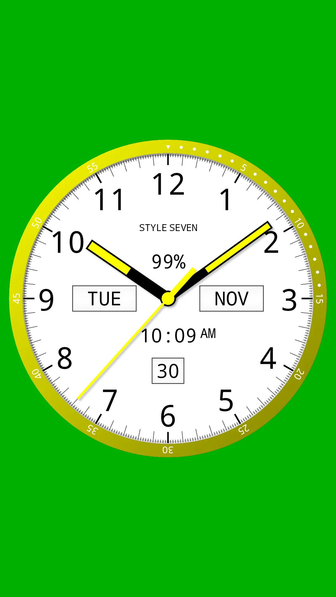 Color Analog Clock-7 | Indus Appstore | Screenshot