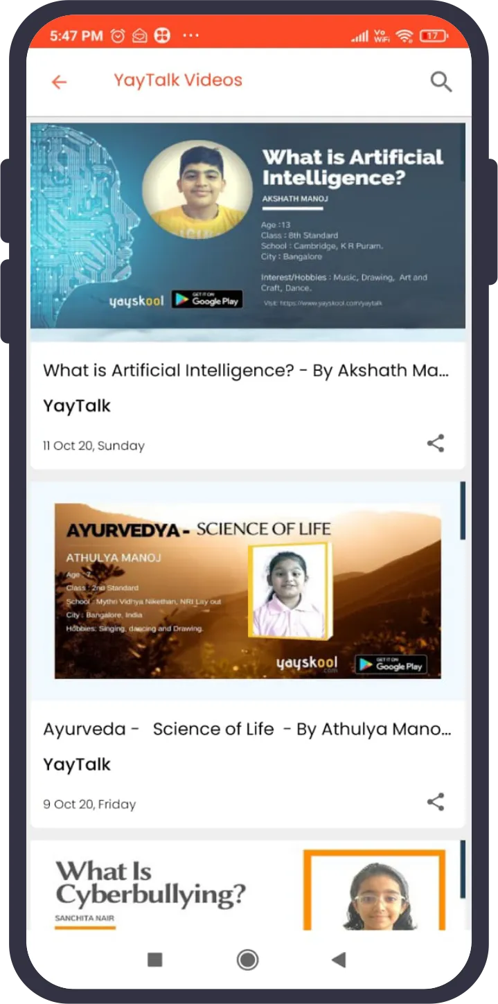 Yayskool - Online Courses | Indus Appstore | Screenshot