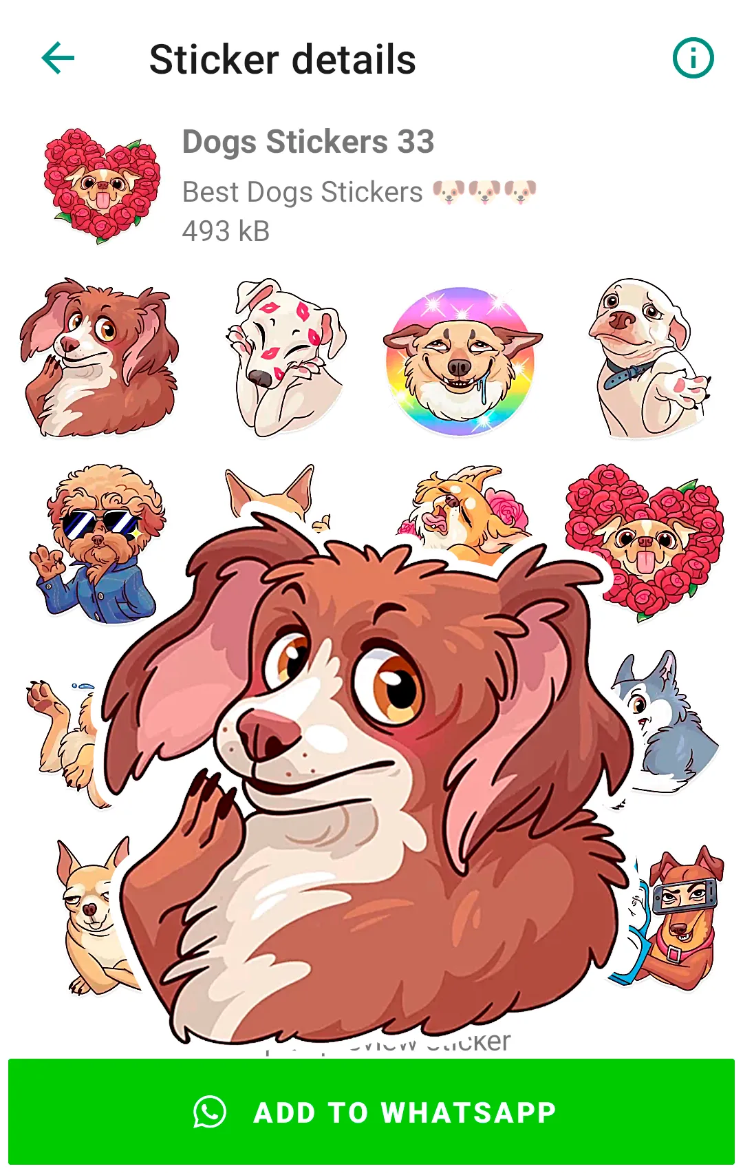 Cute Dog Stickers for WhatsApp | Indus Appstore | Screenshot