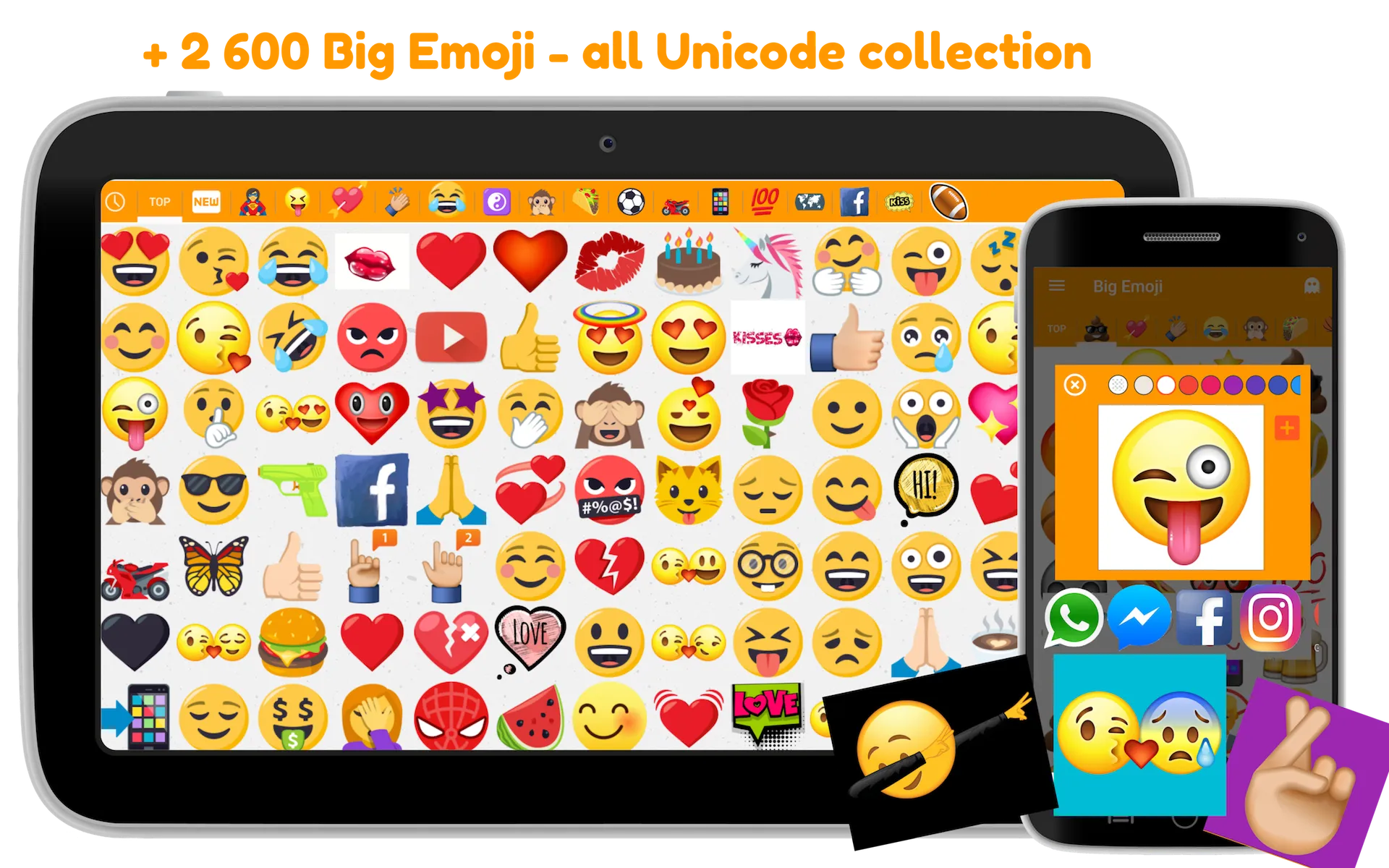 Big Emoji sticker for WhatsApp | Indus Appstore | Screenshot