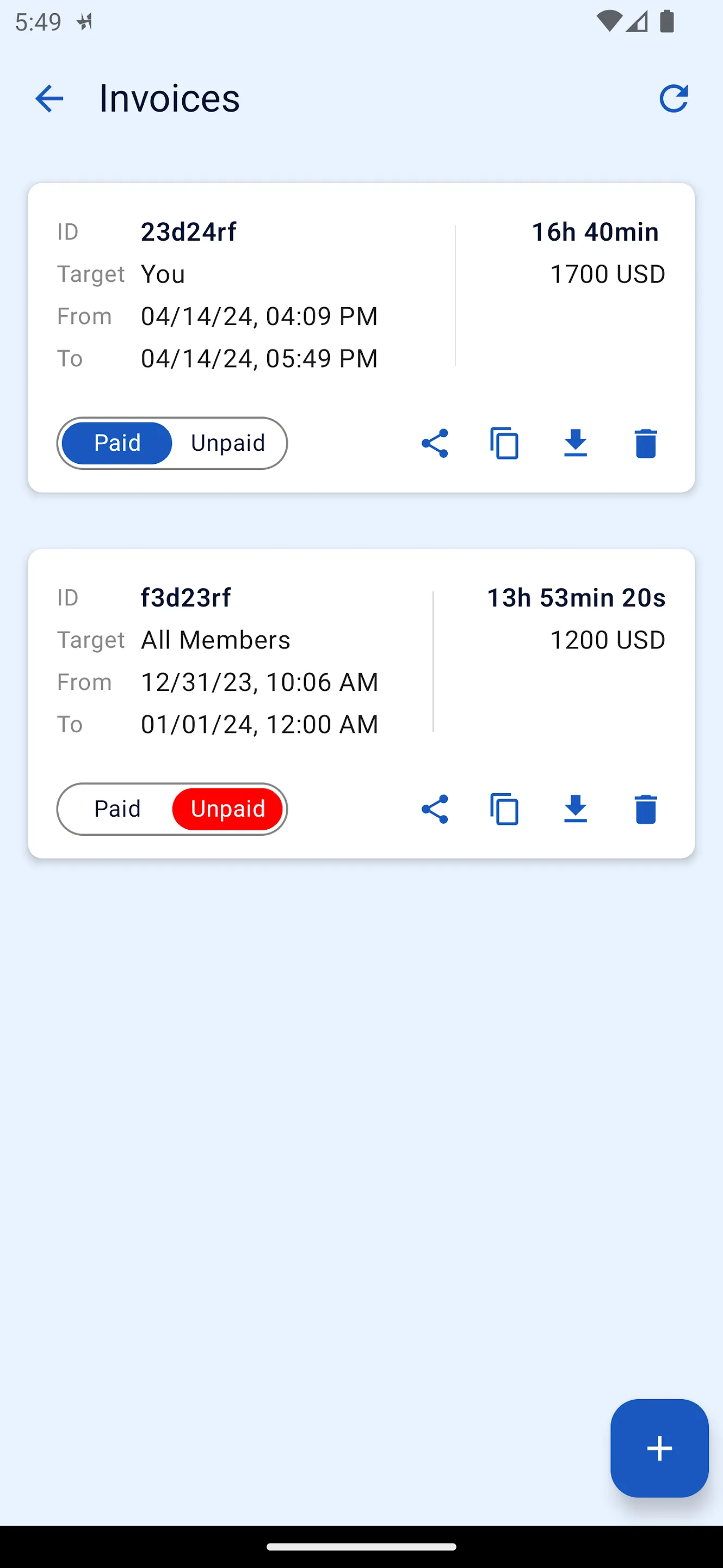 Hourly - Freelance Tracker | Indus Appstore | Screenshot