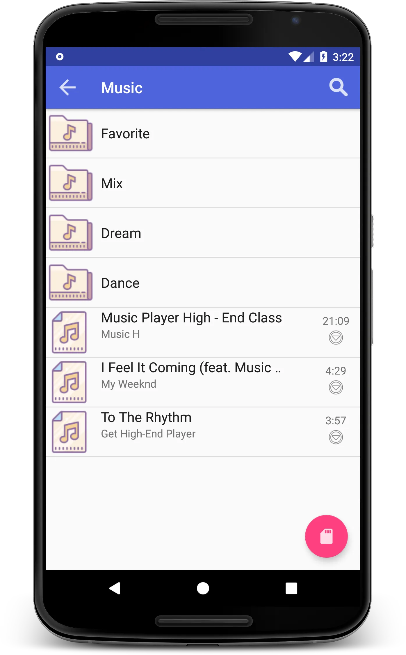 Nougat Mp3 Music Player | Indus Appstore | Screenshot