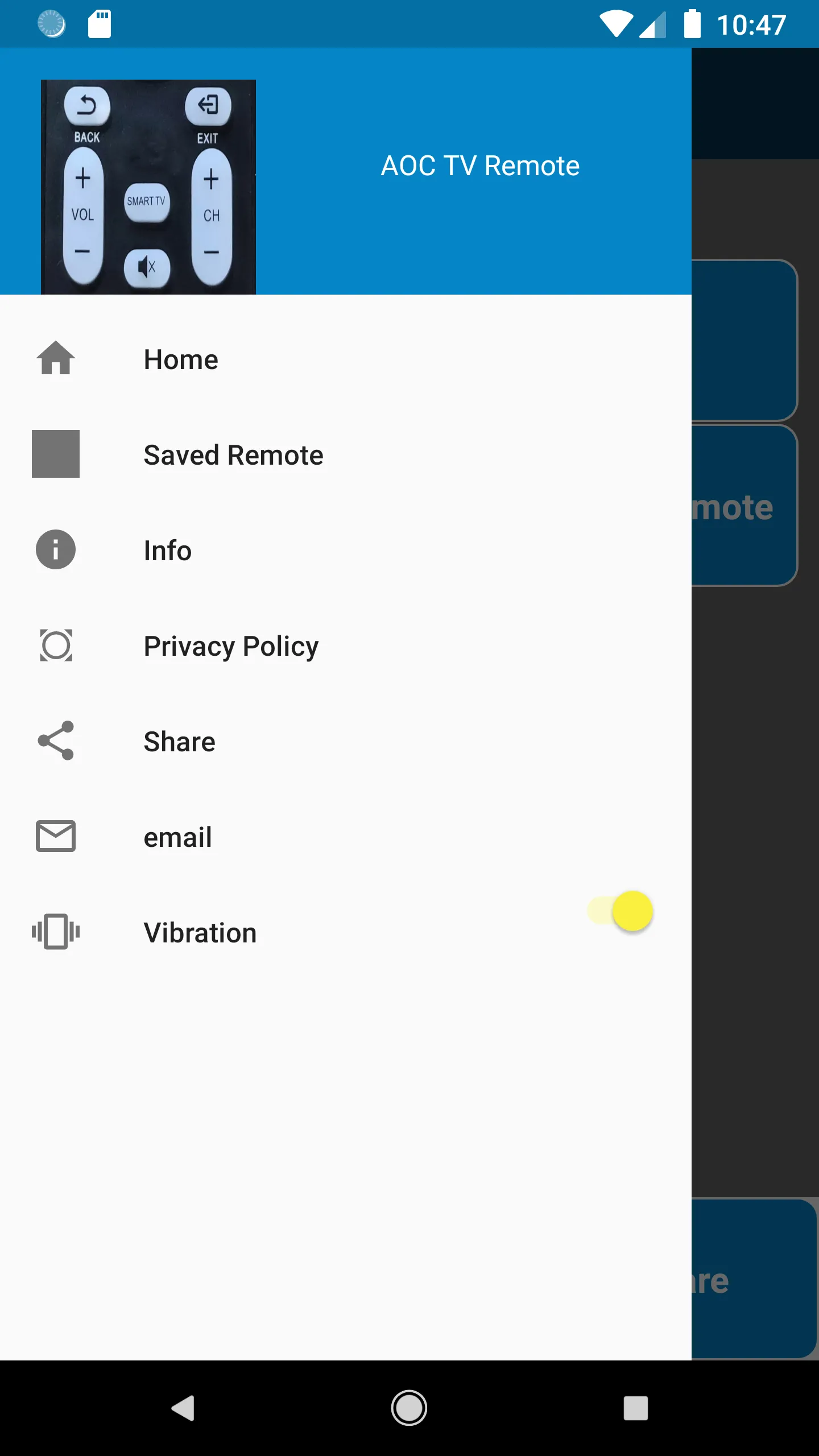 AOC TV Remote Control | Indus Appstore | Screenshot