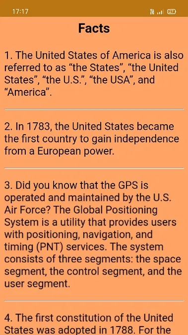 USA  States and Capitals | Indus Appstore | Screenshot