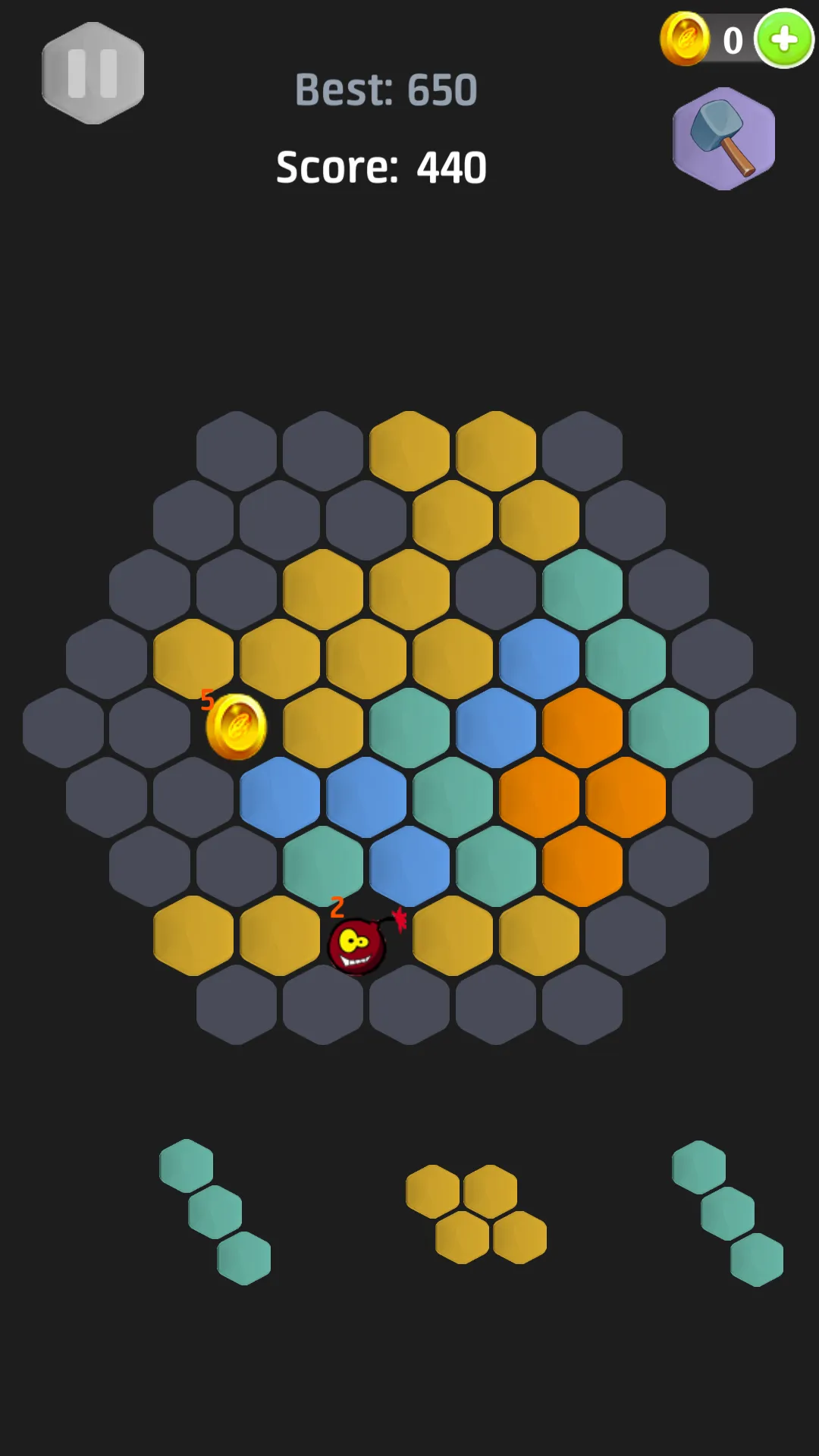 hexa block puzzle -three modes | Indus Appstore | Screenshot