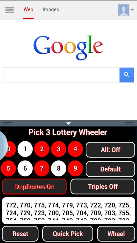 Pick 3 Lottery Wheeler | Indus Appstore | Screenshot