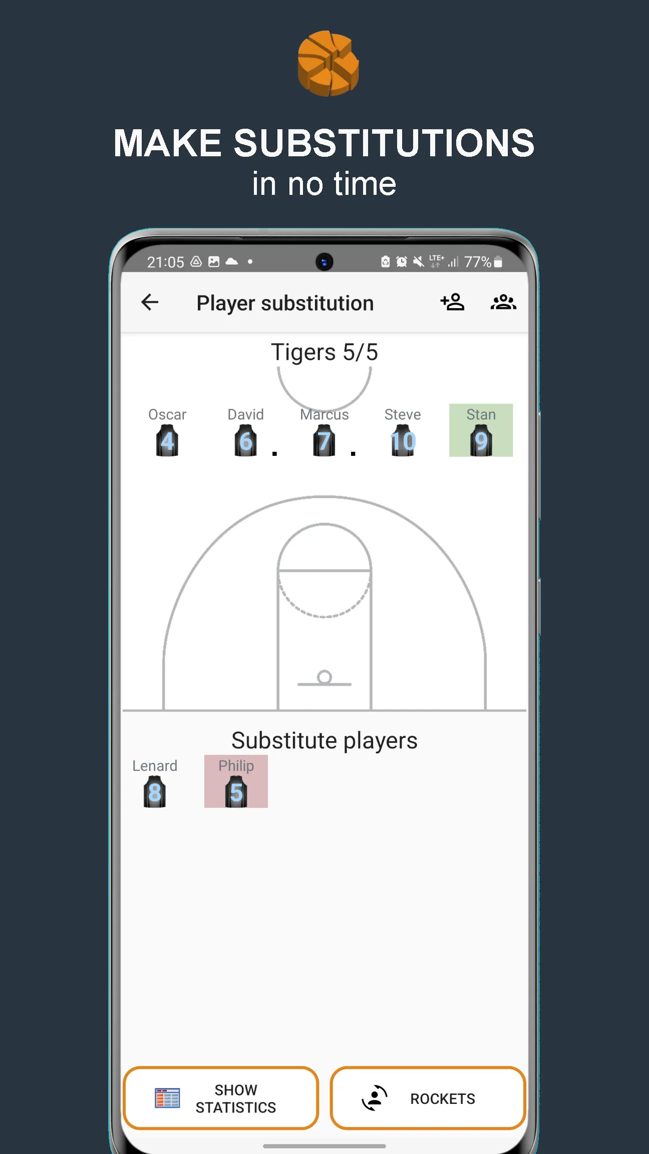 Statastic Basketball Tracker | Indus Appstore | Screenshot