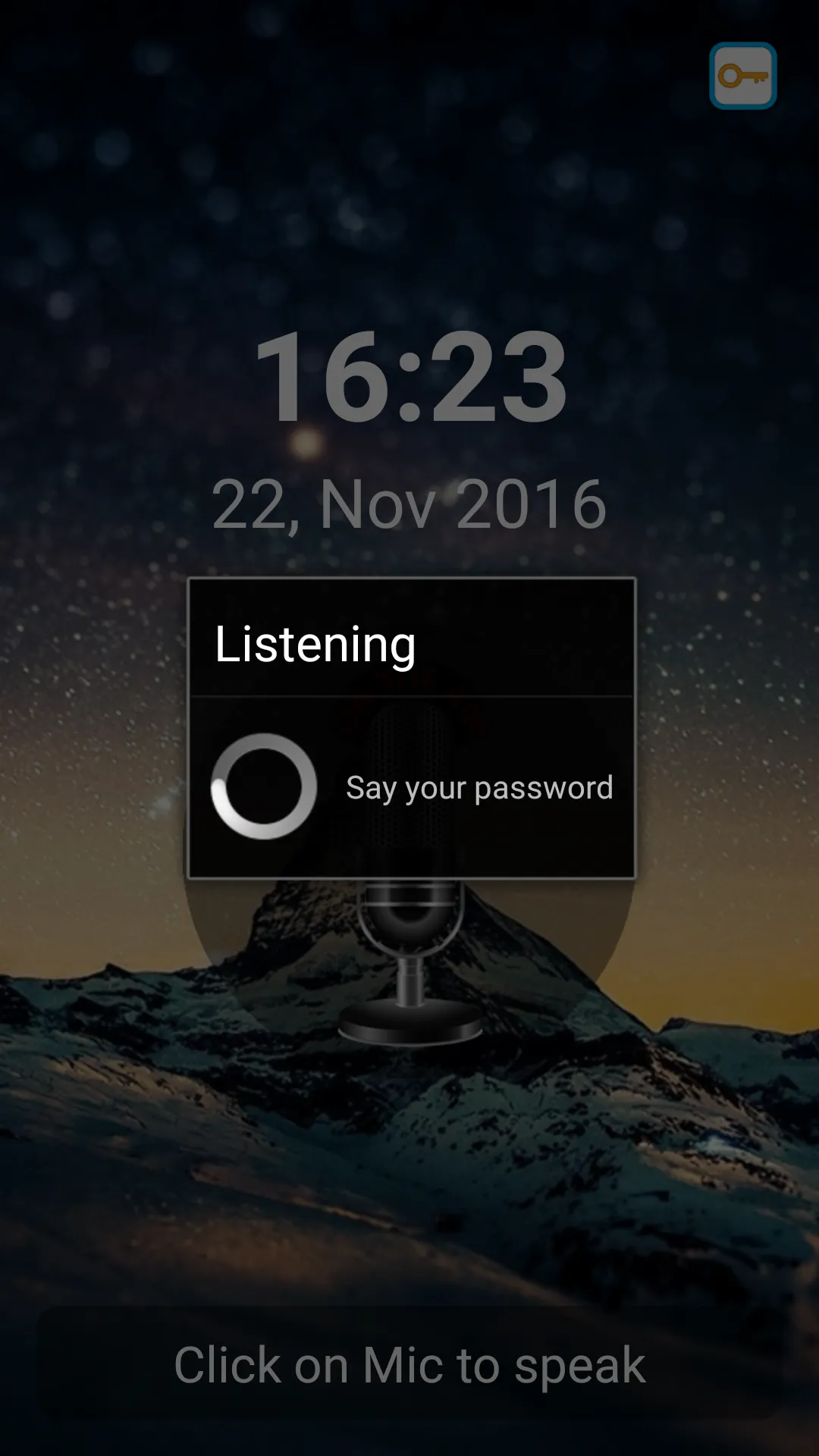 Unlock screen by voice! | Indus Appstore | Screenshot