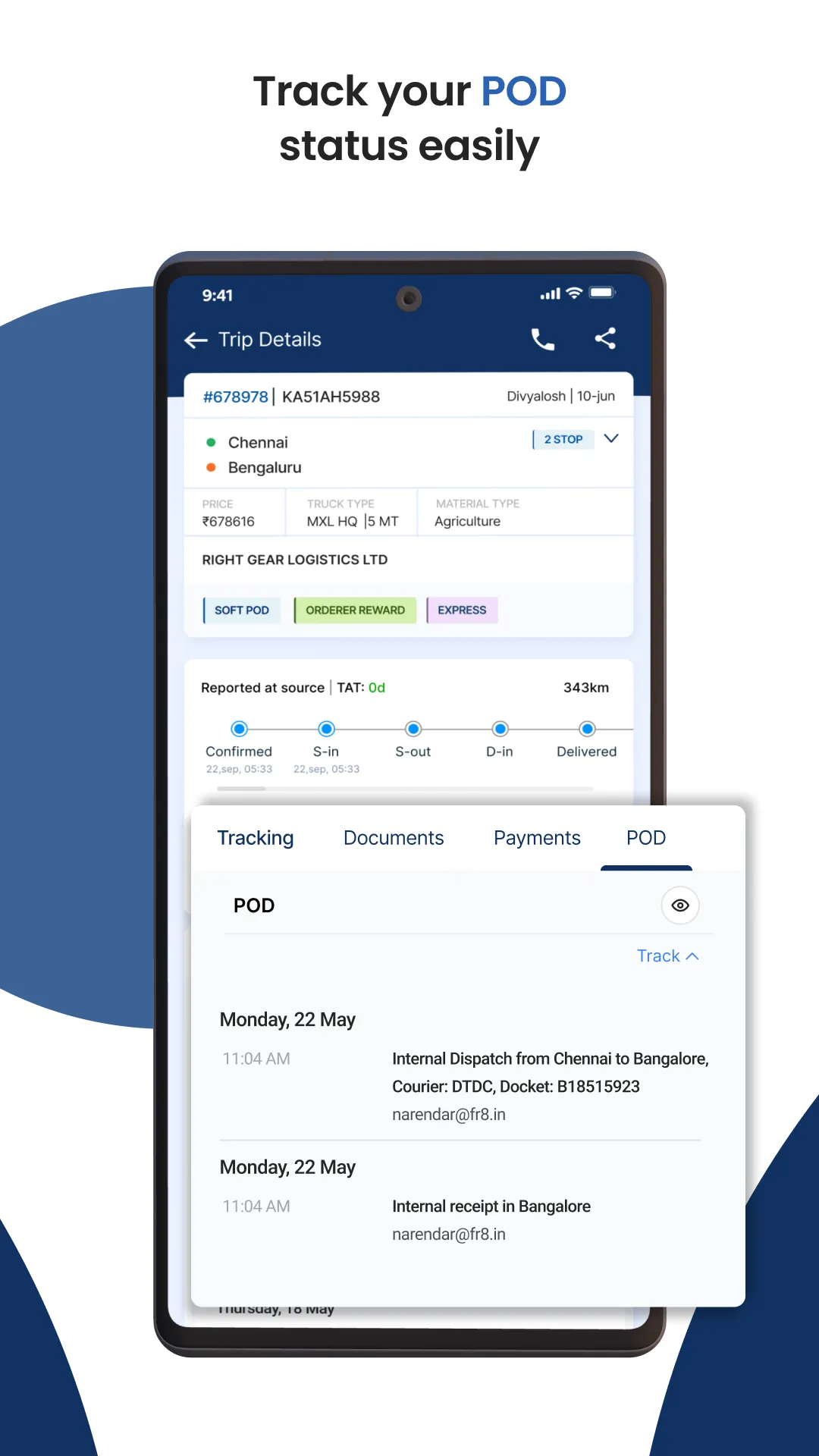 FR8 Truck Booking App | Indus Appstore | Screenshot