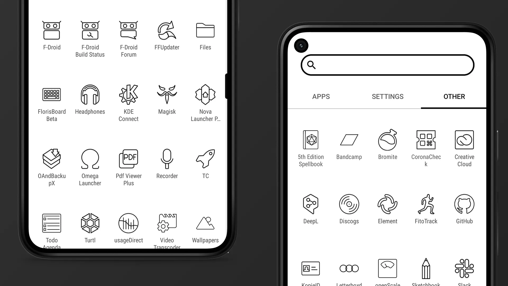 Arcticons Black - Icon Pack | Indus Appstore | Screenshot