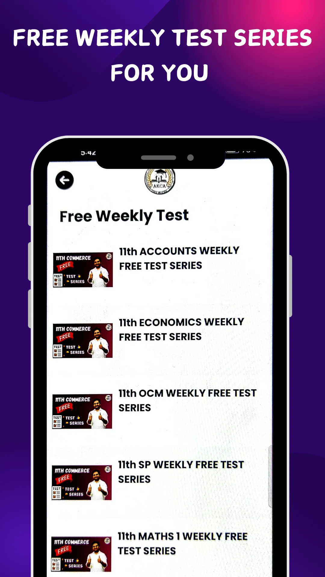 Amol Kasar's AKCA | Indus Appstore | Screenshot