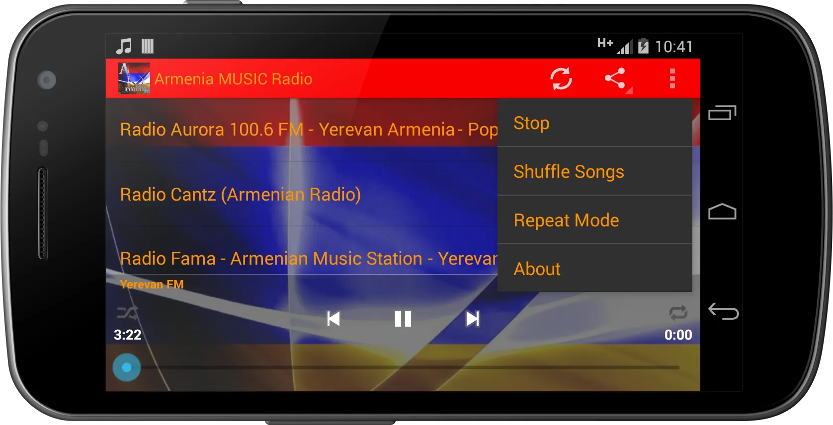 Armenia MUSIC Radio | Indus Appstore | Screenshot