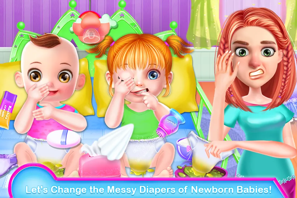 Twins Chic Baby Nursery Game | Indus Appstore | Screenshot