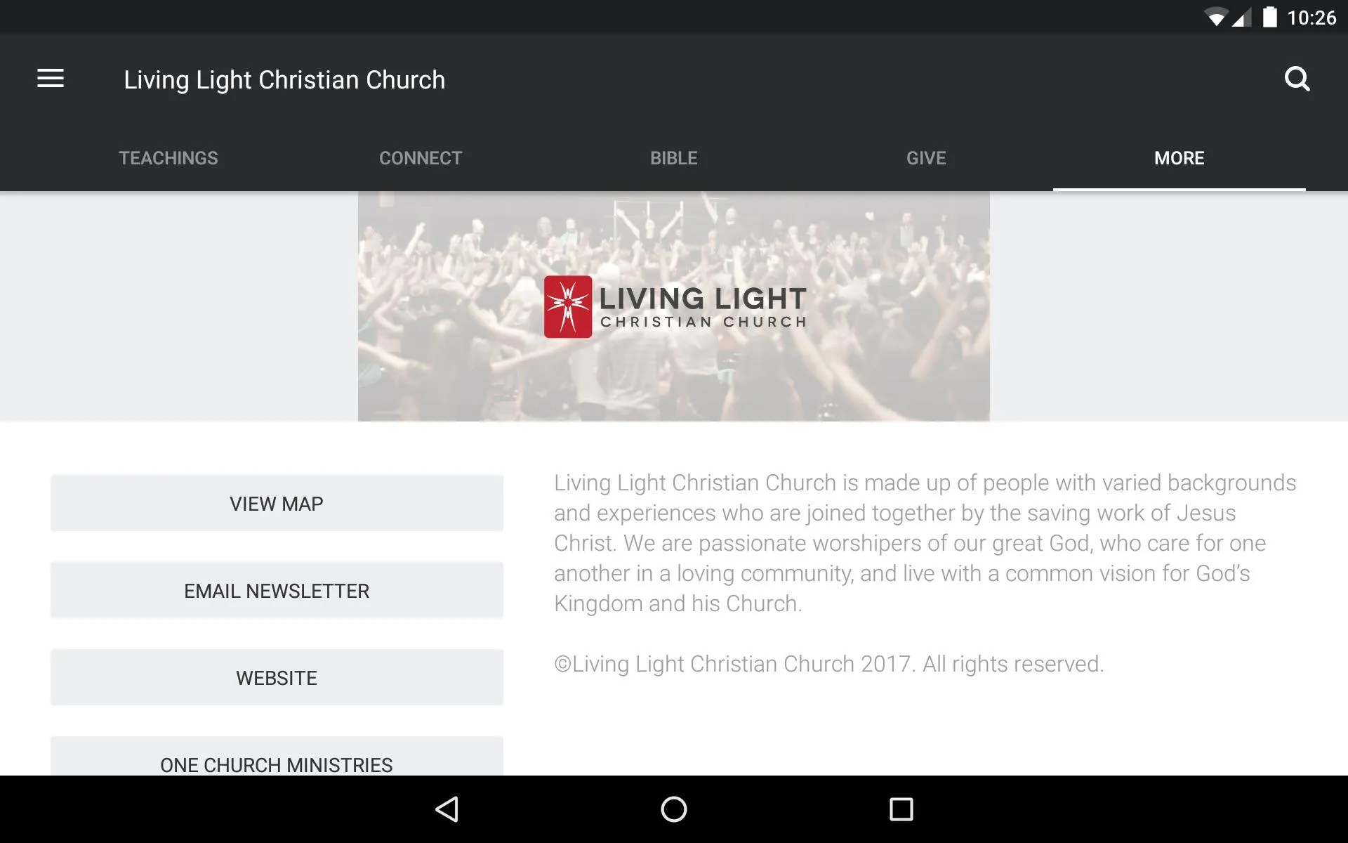 Living Light Christian Church | Indus Appstore | Screenshot