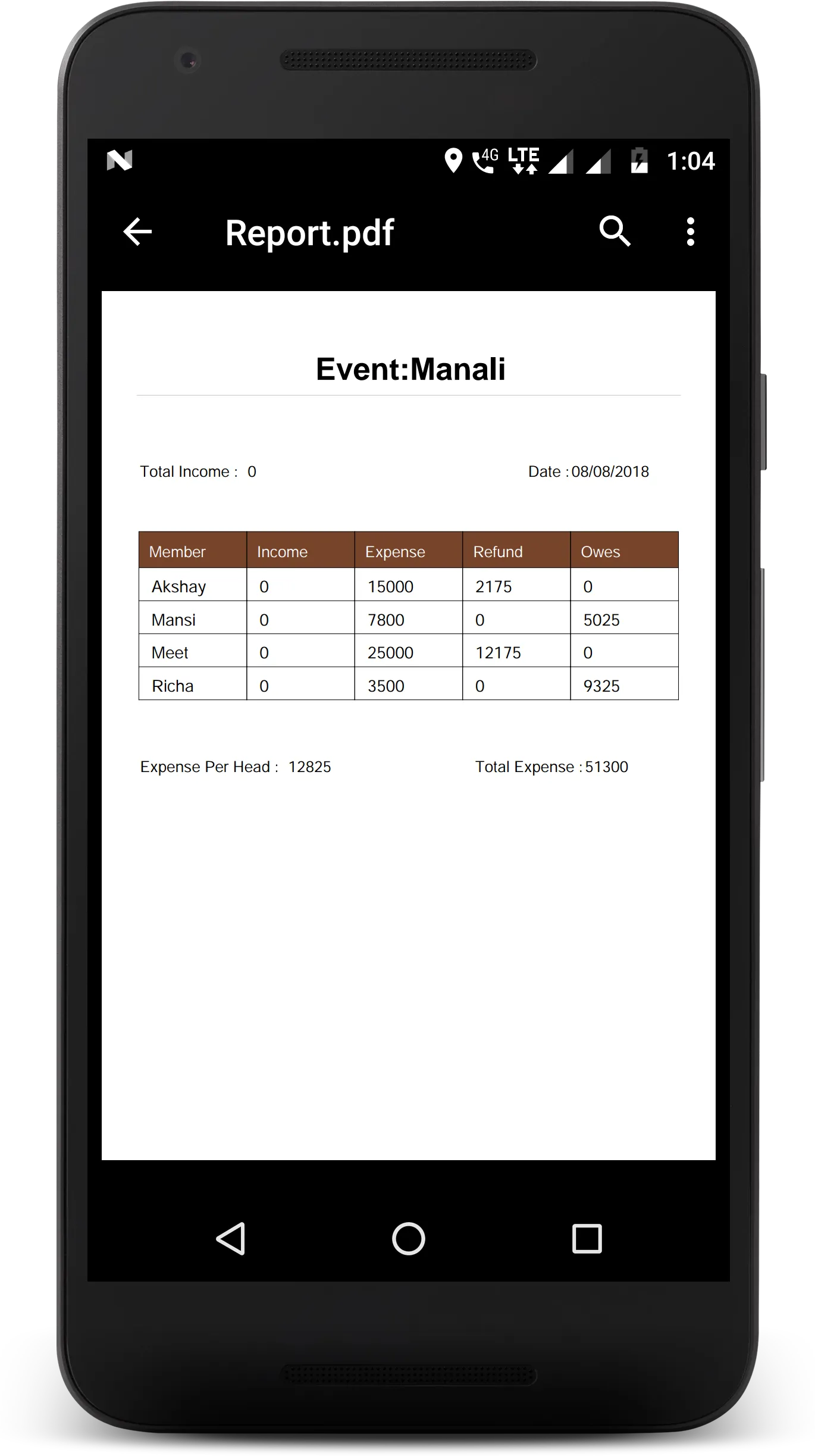 Group Expense Manager | Indus Appstore | Screenshot