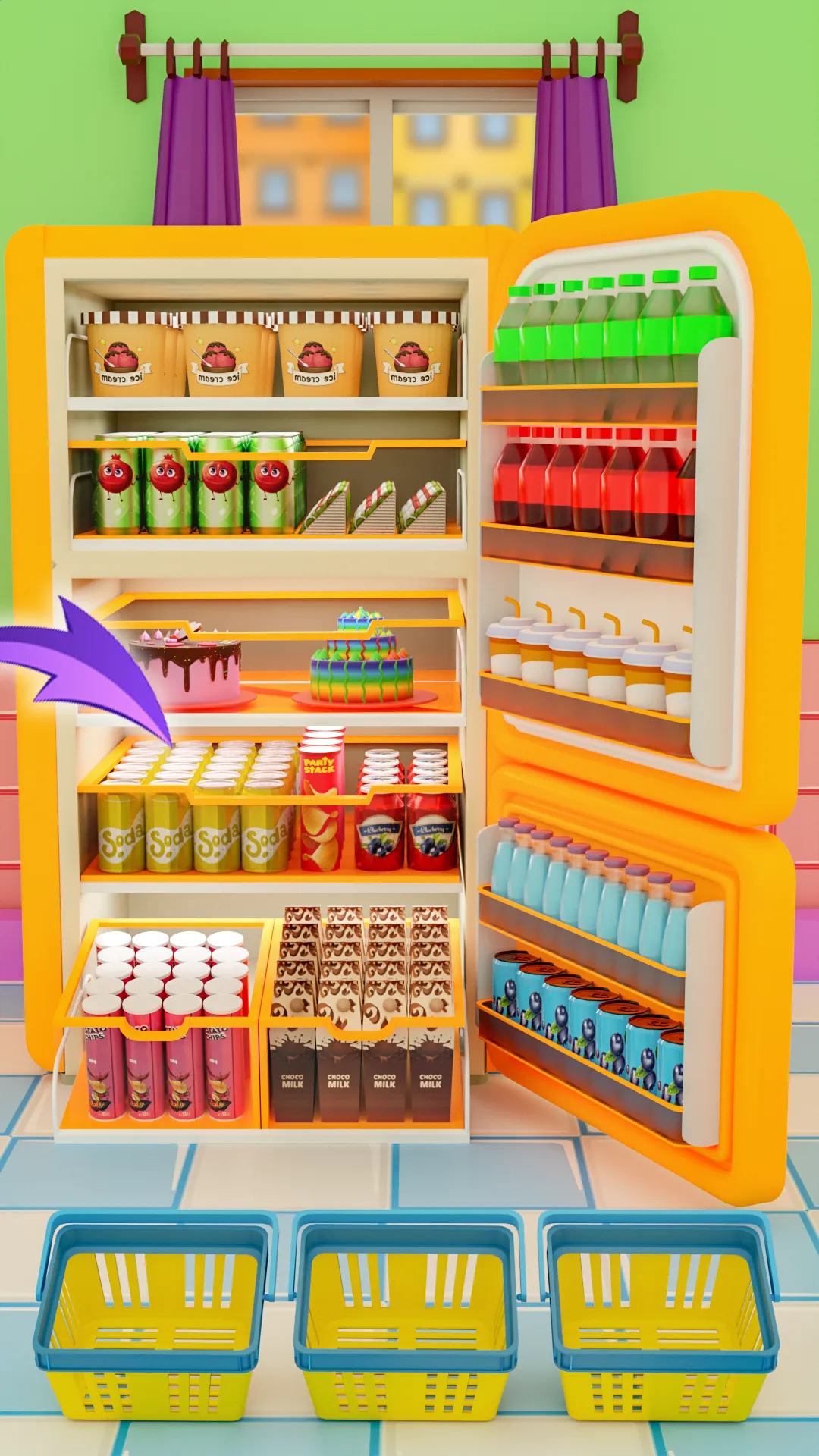 Restock the Fridge Puzzle Game | Indus Appstore | Screenshot