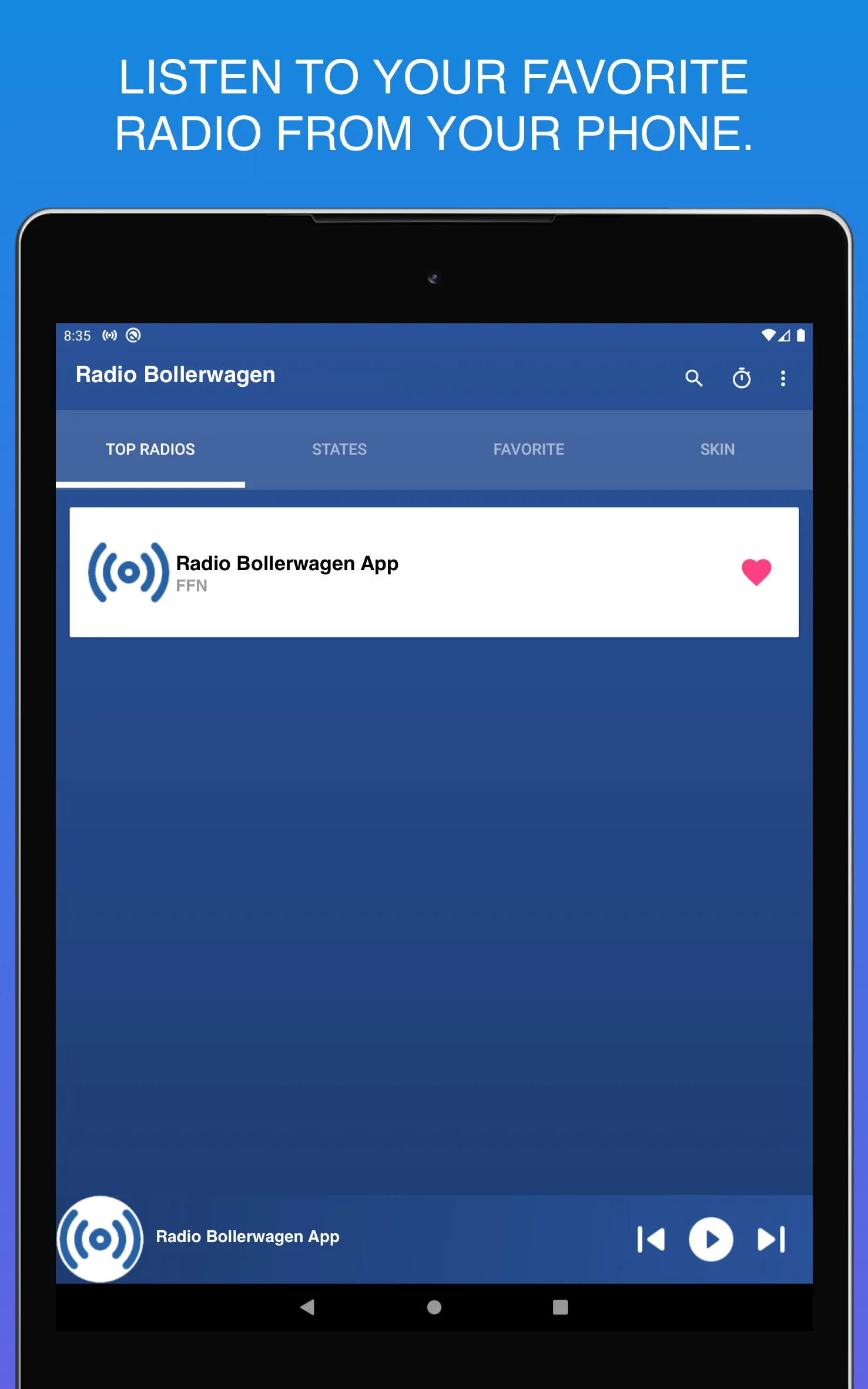 Radio Bollerwagen App FFN Live | Indus Appstore | Screenshot