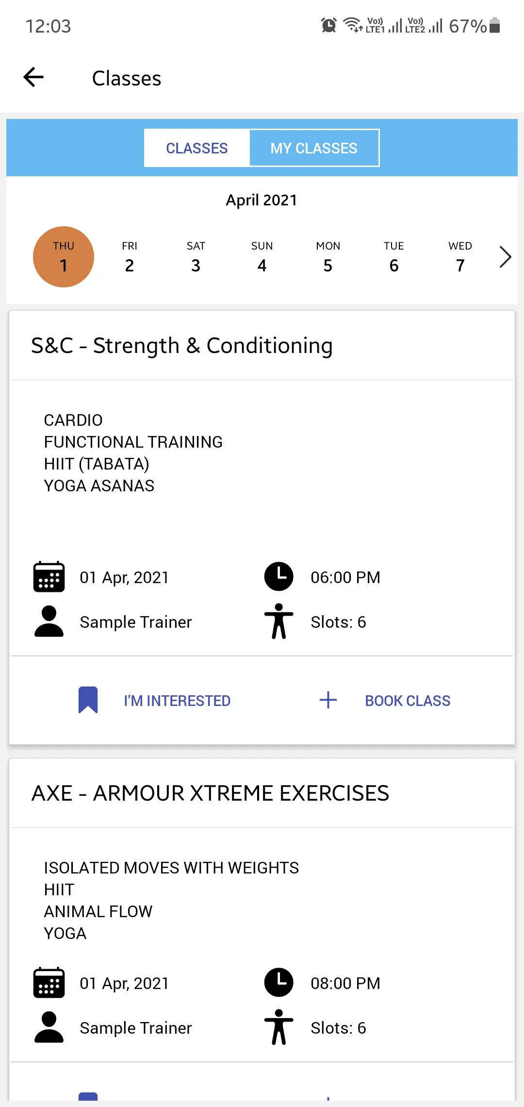 XFit Armour | Indus Appstore | Screenshot