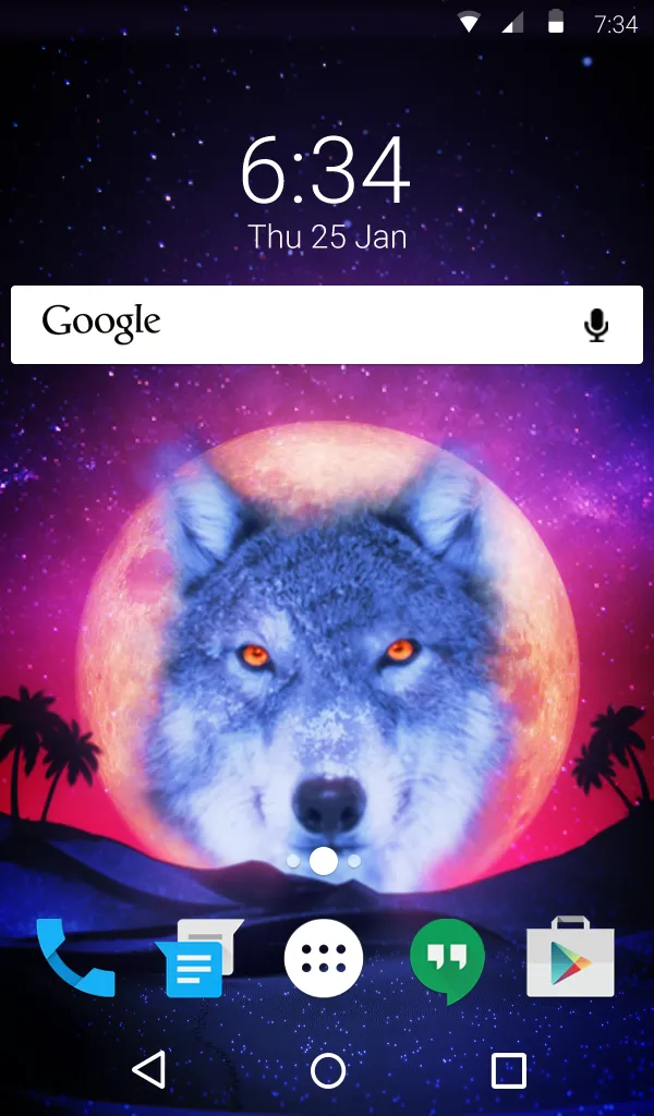 Desert Wolf Wallpaper Theme | Indus Appstore | Screenshot