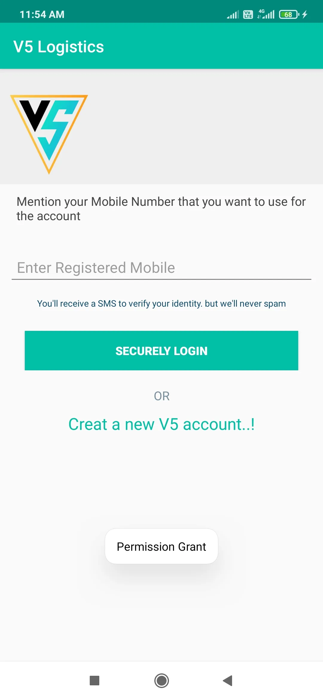 V5 Logistics | Indus Appstore | Screenshot