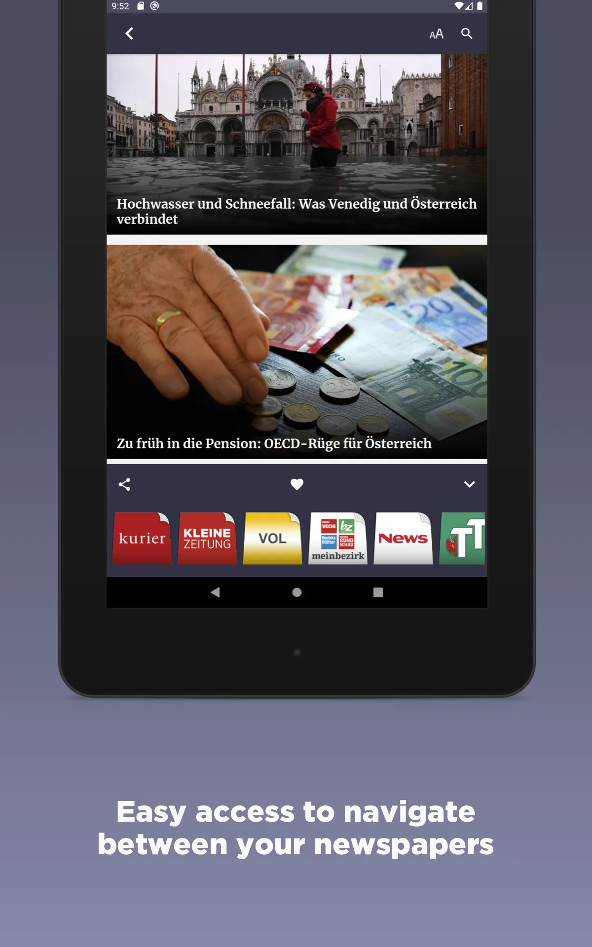 Austrian Newspapers | Indus Appstore | Screenshot