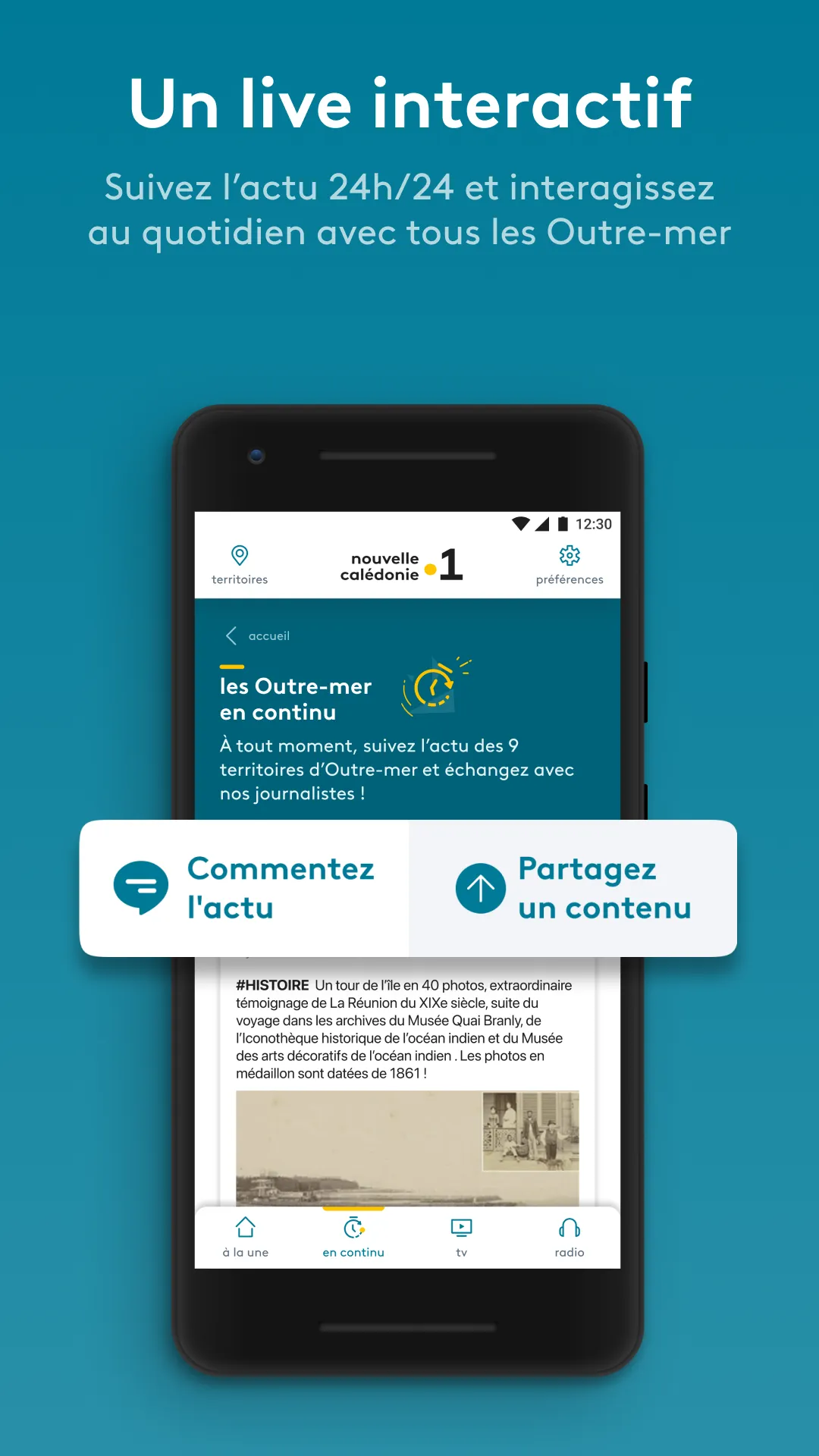 La 1ère : info, TV et radio | Indus Appstore | Screenshot