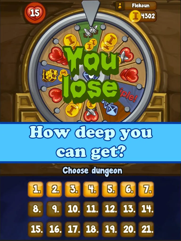 Dungeon Wheel - Roguelike RPG | Indus Appstore | Screenshot