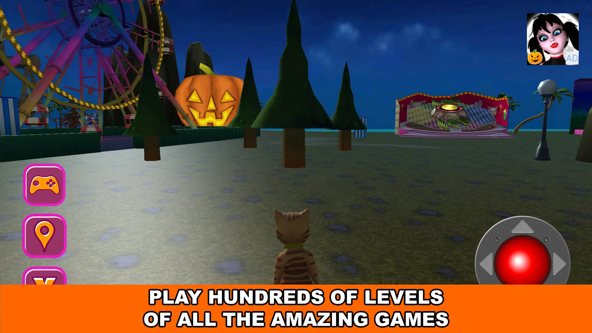 Halloween Cat Theme Park 3D | Indus Appstore | Screenshot