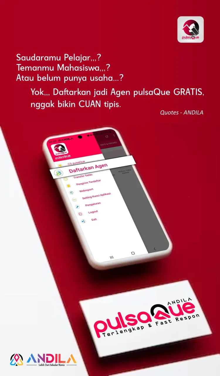 pulsaQue -ANDILA: App Pulsa | Indus Appstore | Screenshot