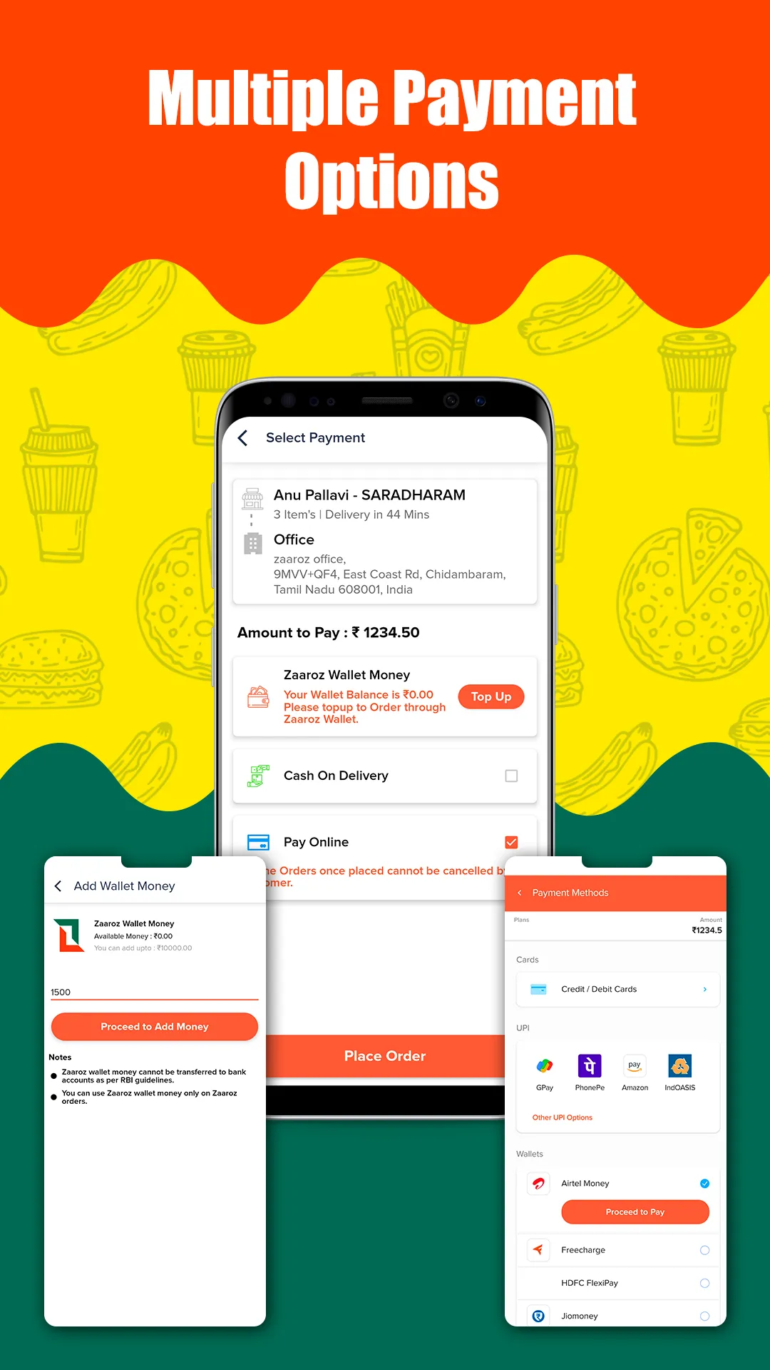 ZAAROZ All in One Delivery App | Indus Appstore | Screenshot