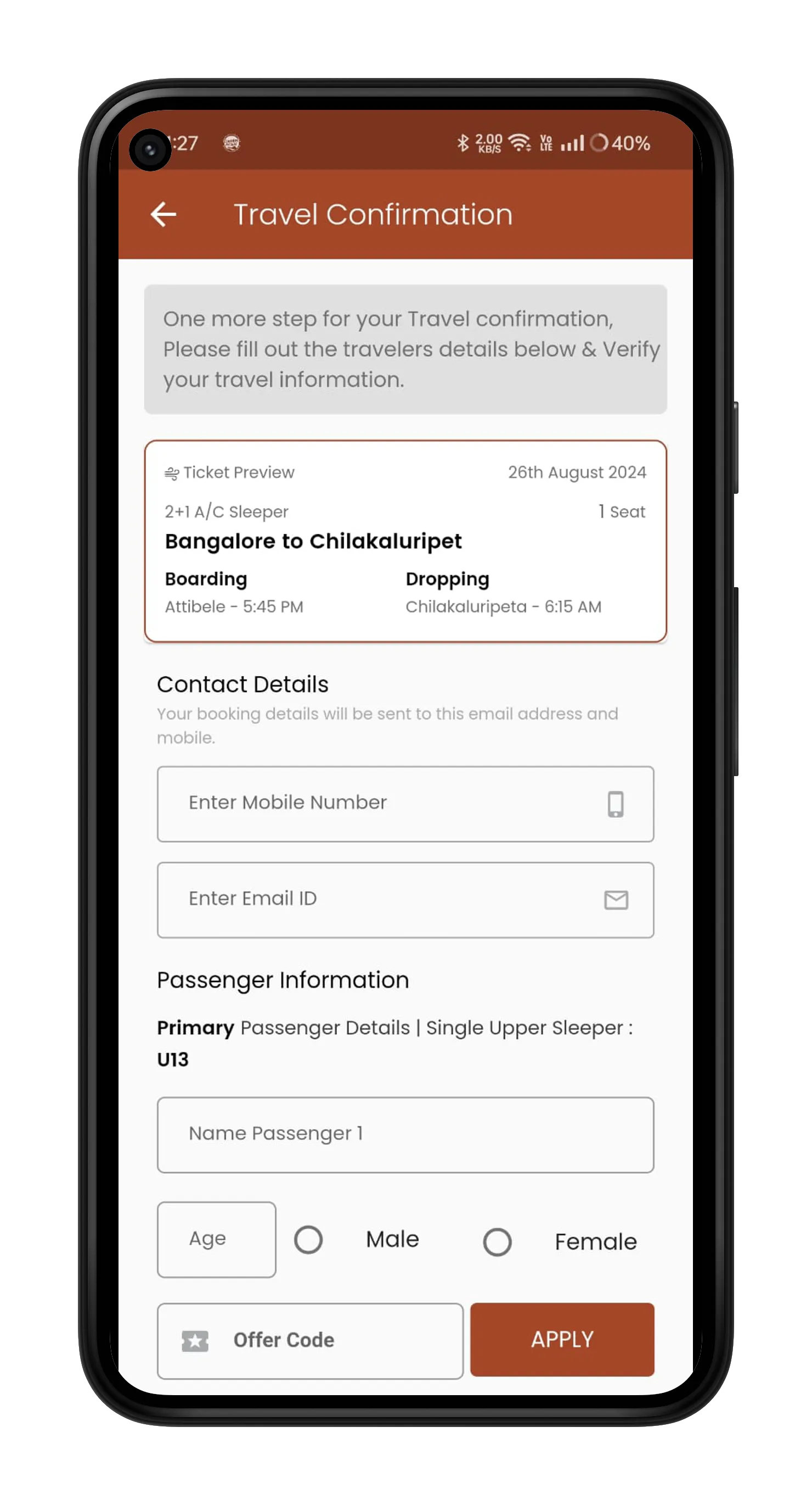 IRA Travels - Bus Tickets | Indus Appstore | Screenshot