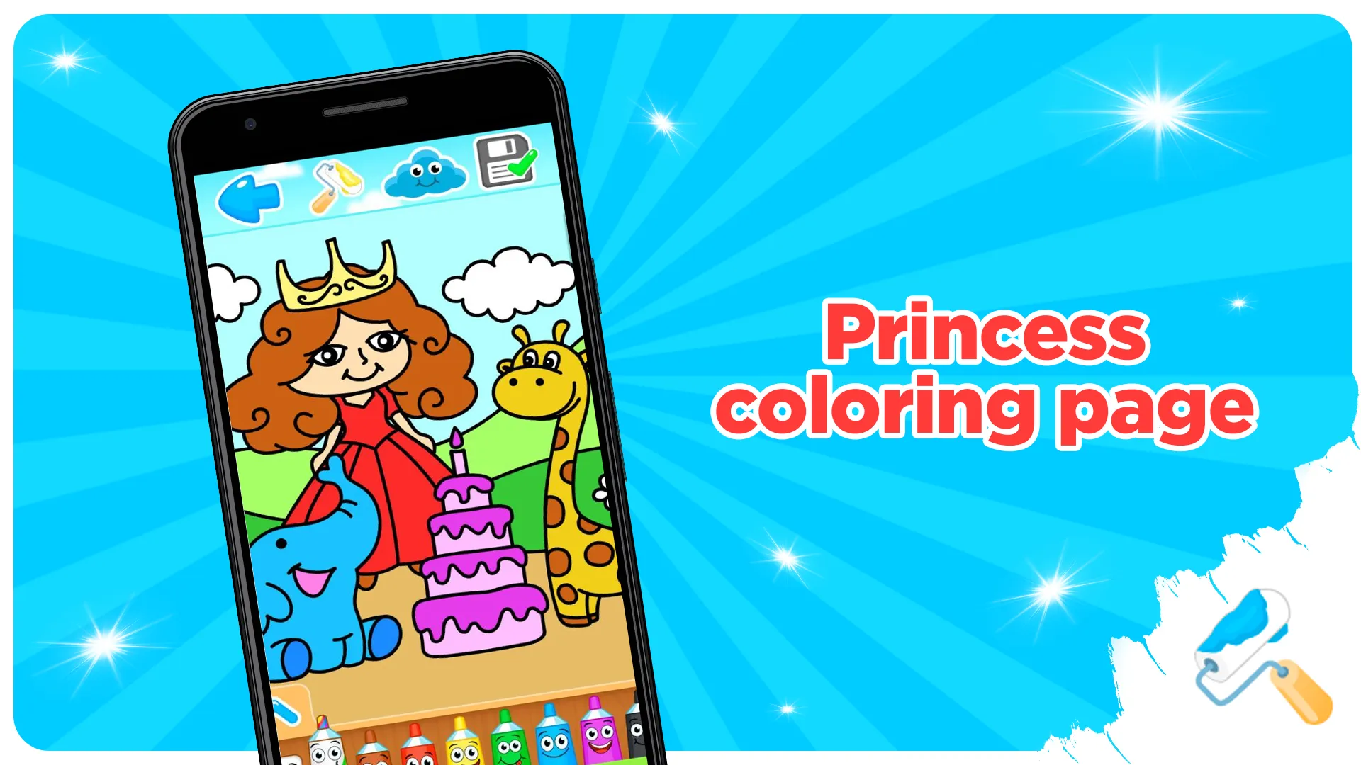 Princess coloring. | Indus Appstore | Screenshot