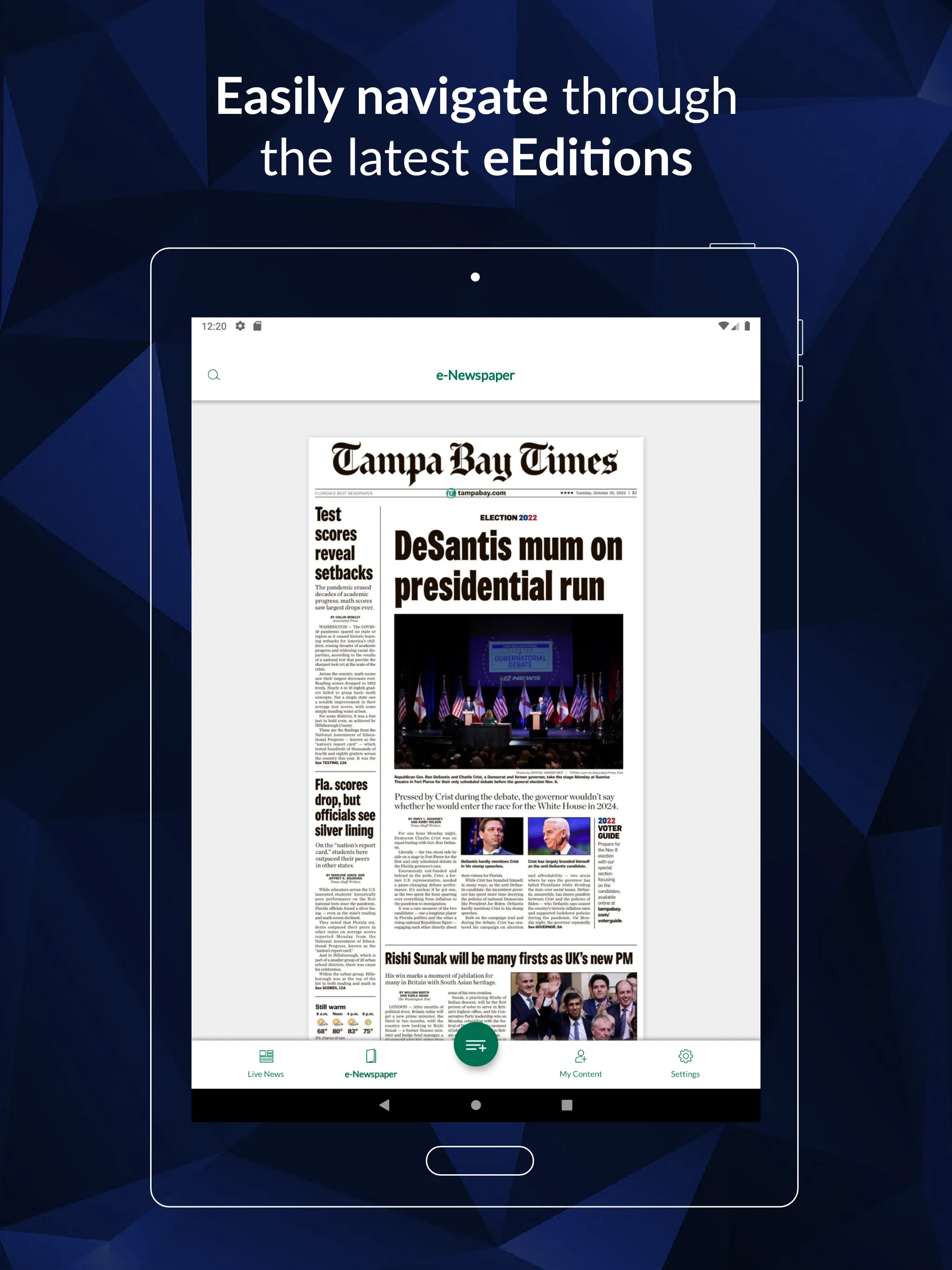 Tampa Bay Times e-Newspaper | Indus Appstore | Screenshot