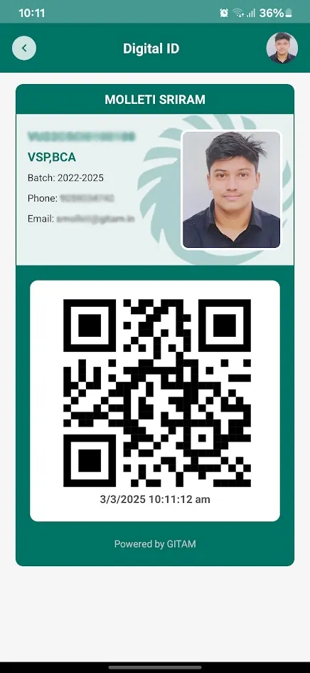 My-GITAM | Indus Appstore | Screenshot