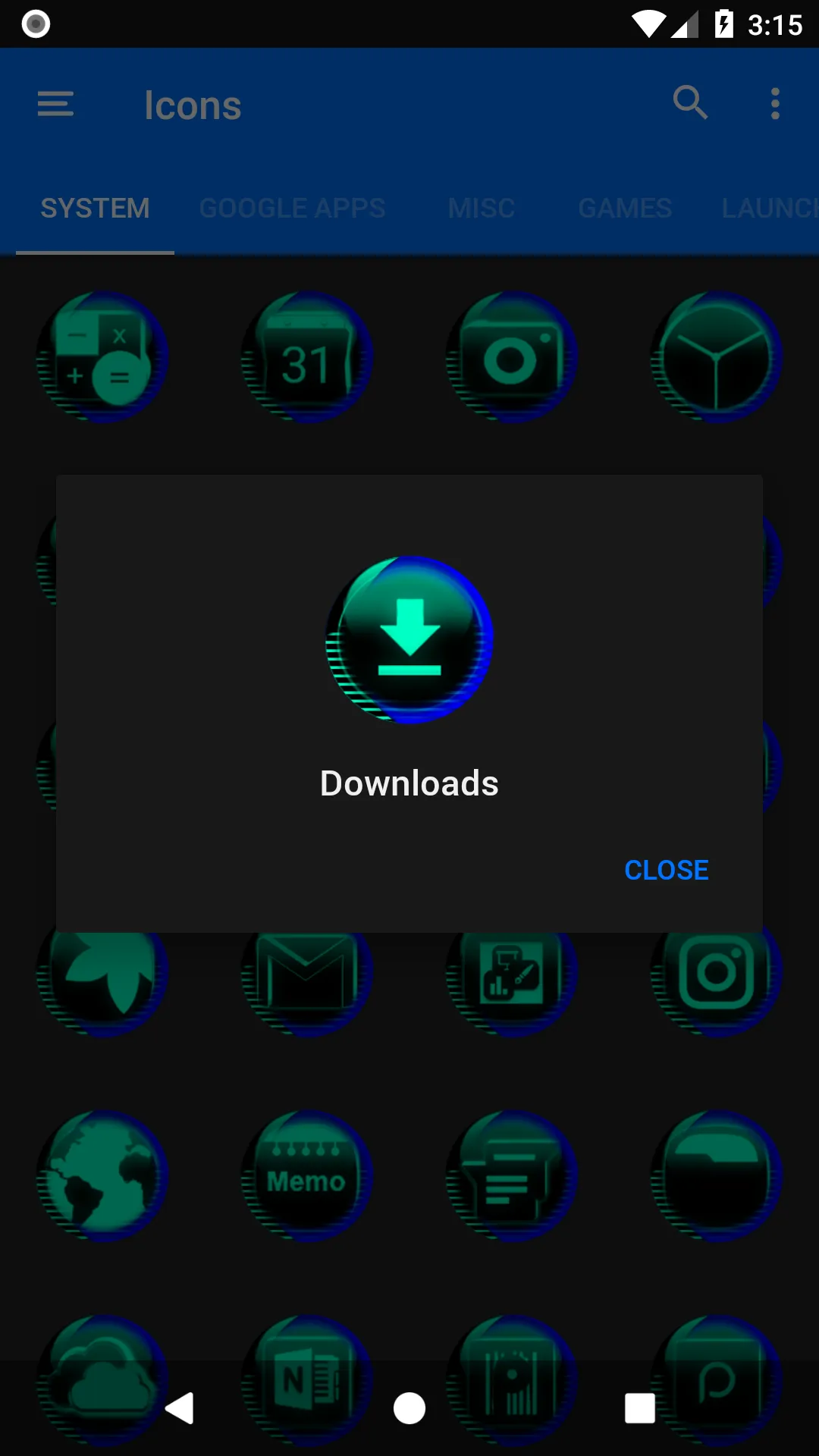 Teal Icon Pack Style 7 | Indus Appstore | Screenshot