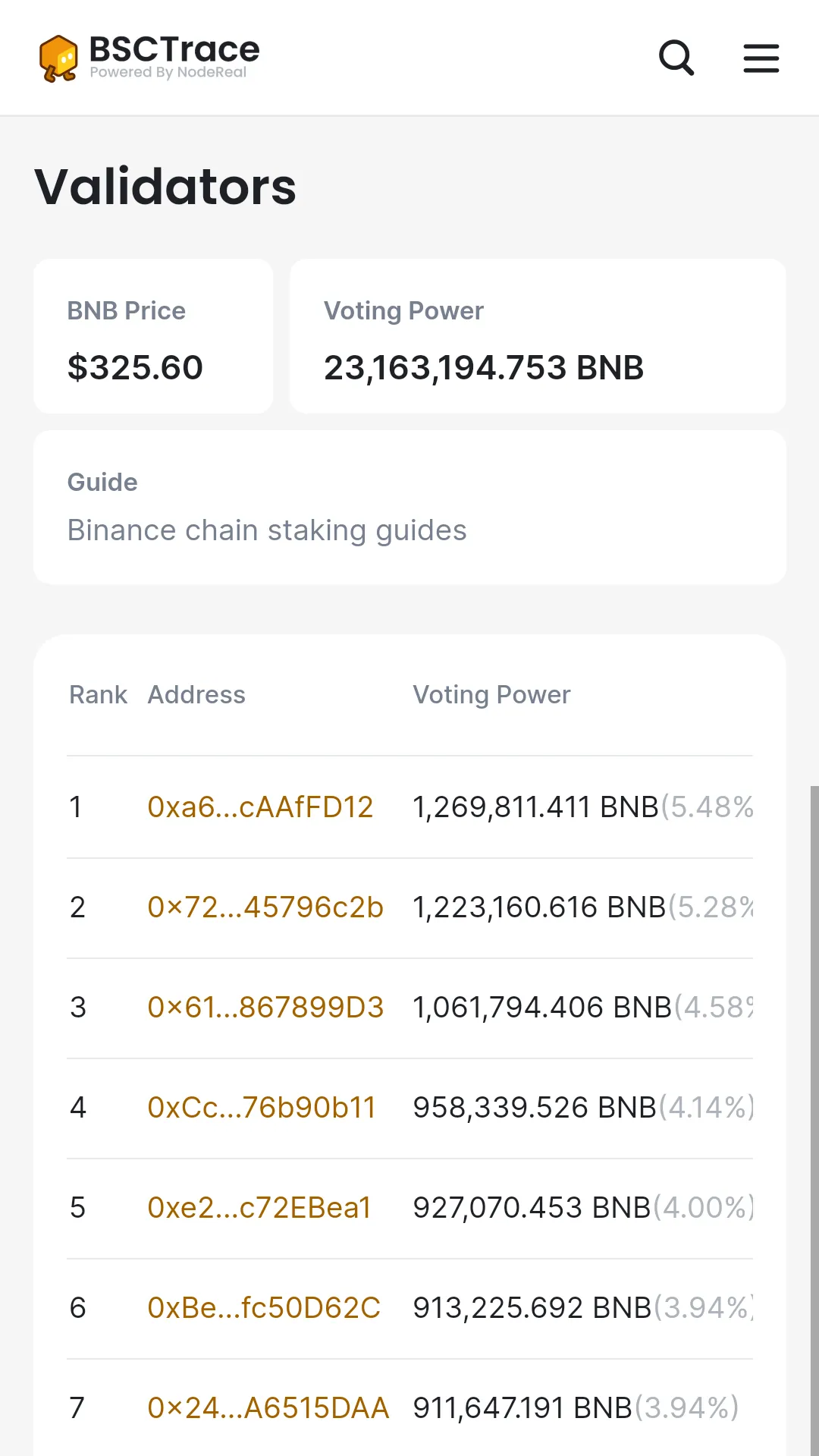 BSCTrace: Binance Explorer | Indus Appstore | Screenshot