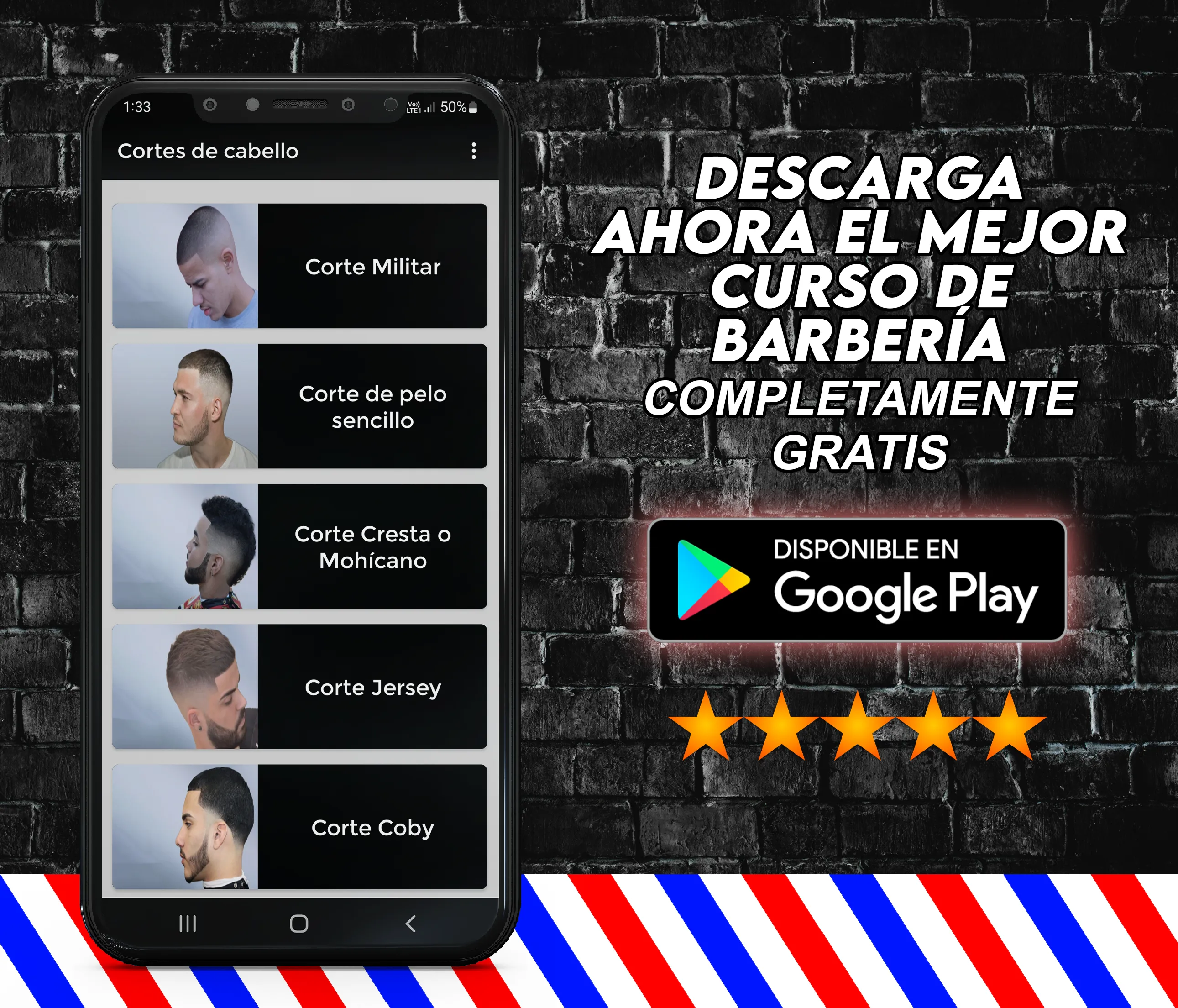 Curso de Barberia y Peluquería | Indus Appstore | Screenshot